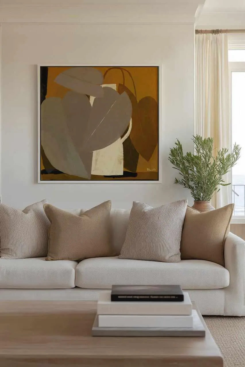 Autumn Leaves by Marco Marella | Framed Canvas Art Print from Olive et Oriel where you can shop wallpaper and artworks online