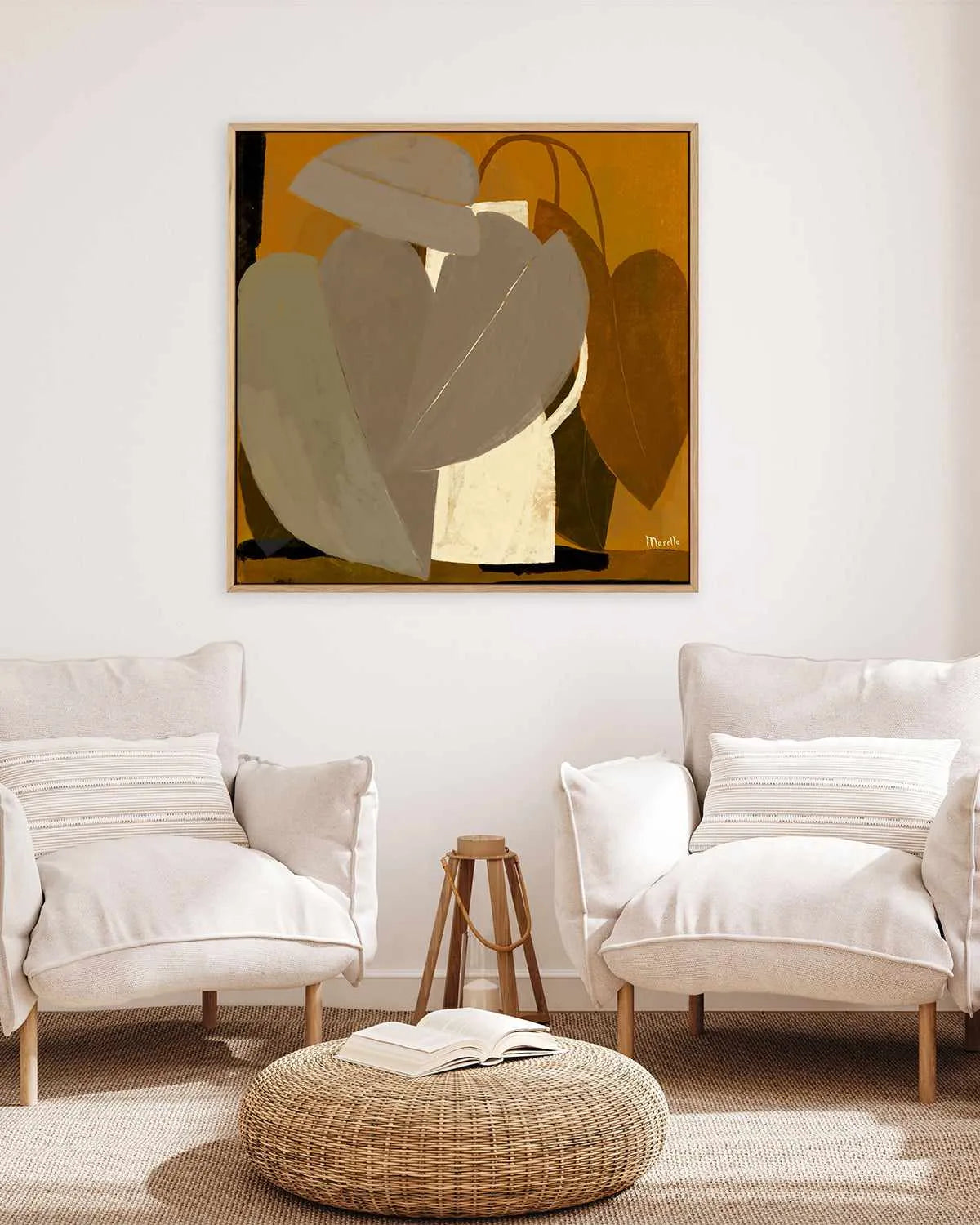 Autumn Leaves by Marco Marella | Framed Canvas Art Print from Olive et Oriel where you can shop wallpaper and artworks online