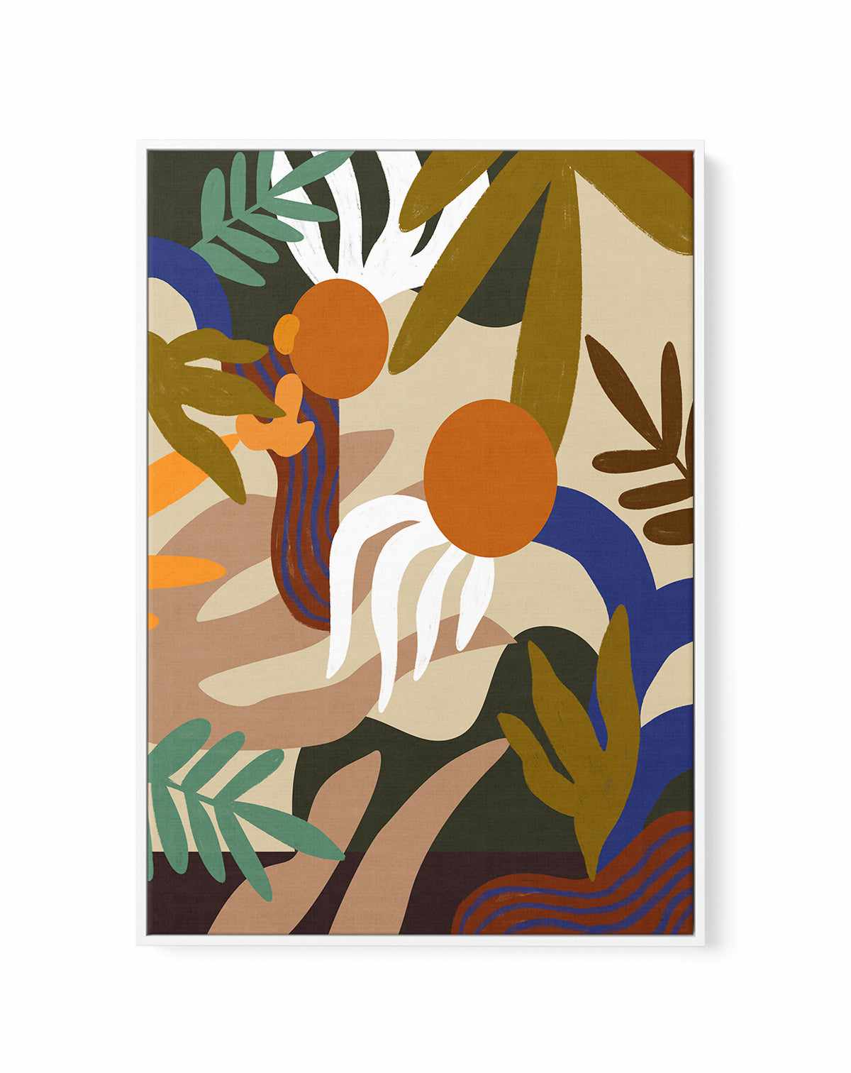 Autumnal Foliage by Arty Guava | Framed Canvas Art Print