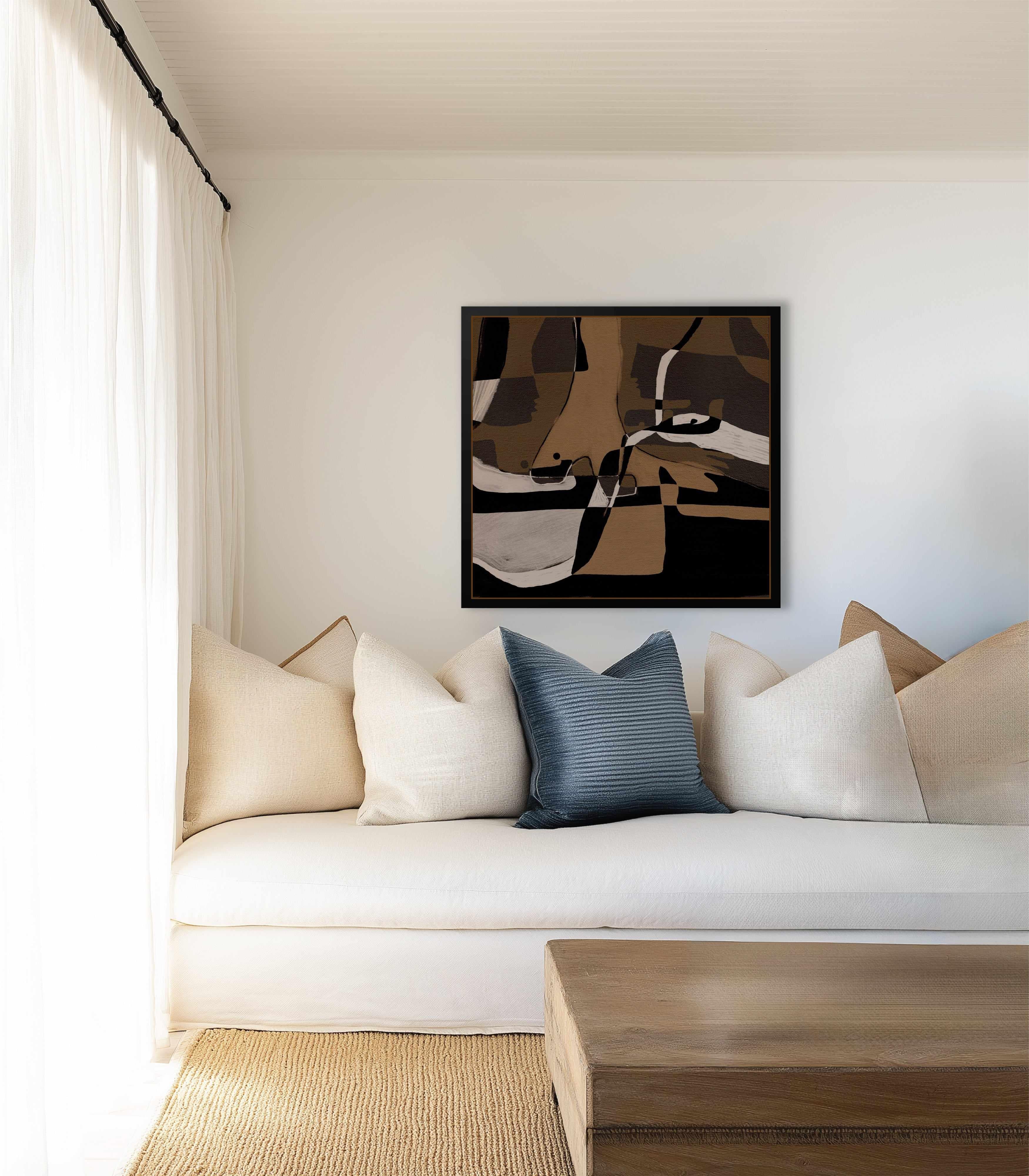 Awakening 1 by Shatha Al Dafai | Framed Canvas Art Print from Olive et Oriel where you can shop wallpaper and artworks online