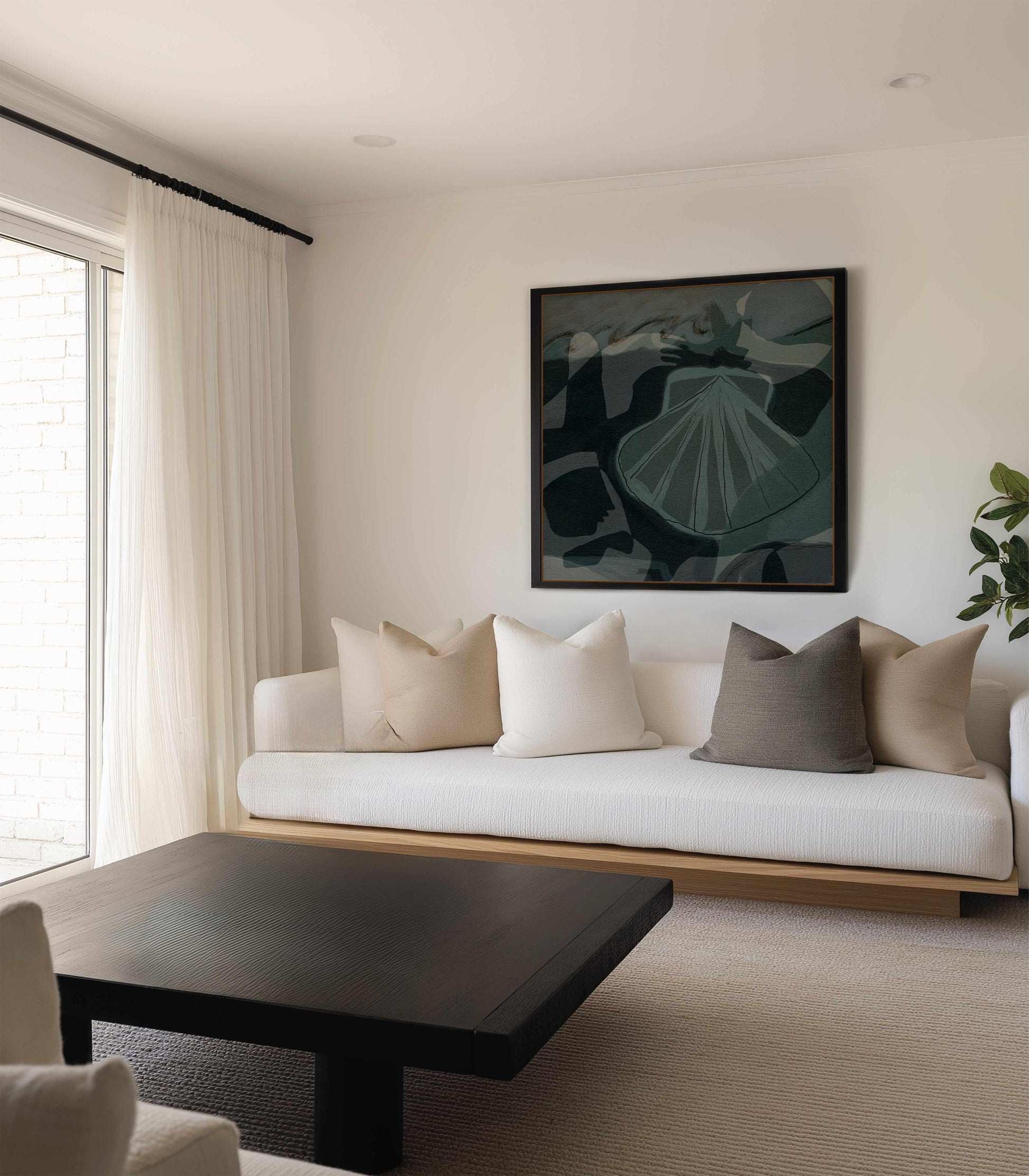 Awakening 4 by Shatha Al Dafai | Framed Canvas Art Print from Olive et Oriel where you can shop wallpaper and artworks online