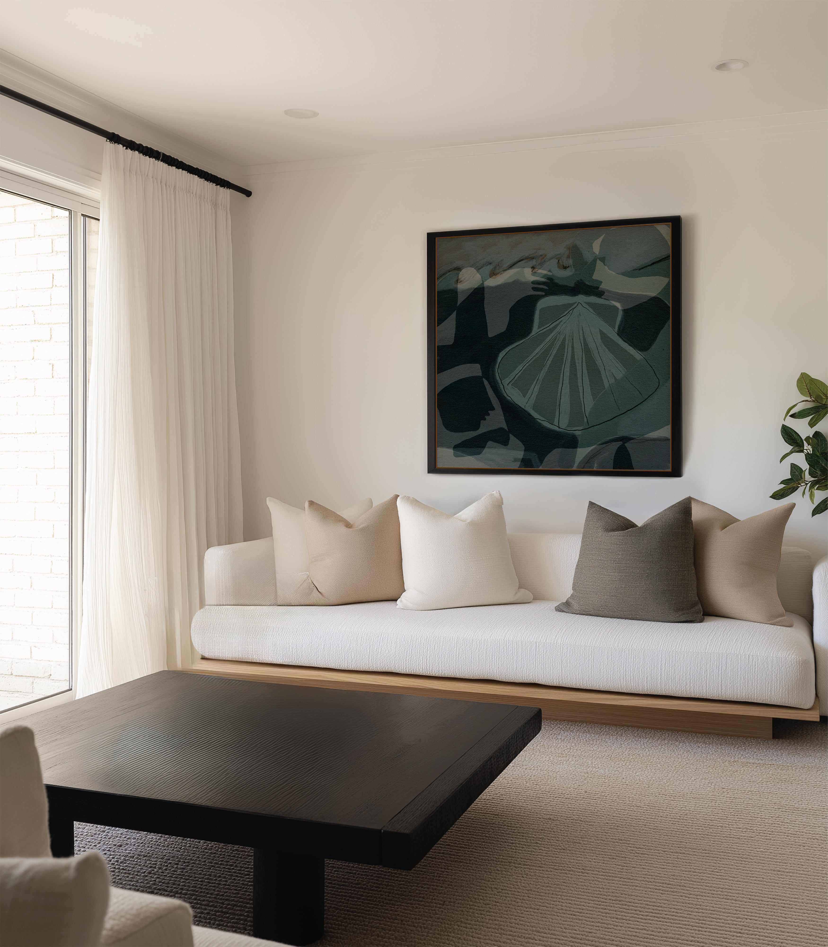 Awakening 4 by Shatha Al Dafai | Framed Canvas Art Print from Olive et Oriel where you can shop wallpaper and artworks online