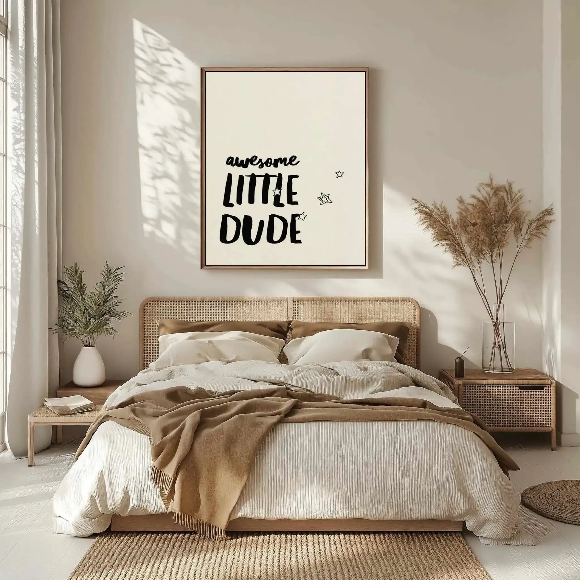 Awesome Little Dude | Framed Canvas Art Print from Olive et Oriel where you can shop wallpaper and artworks online