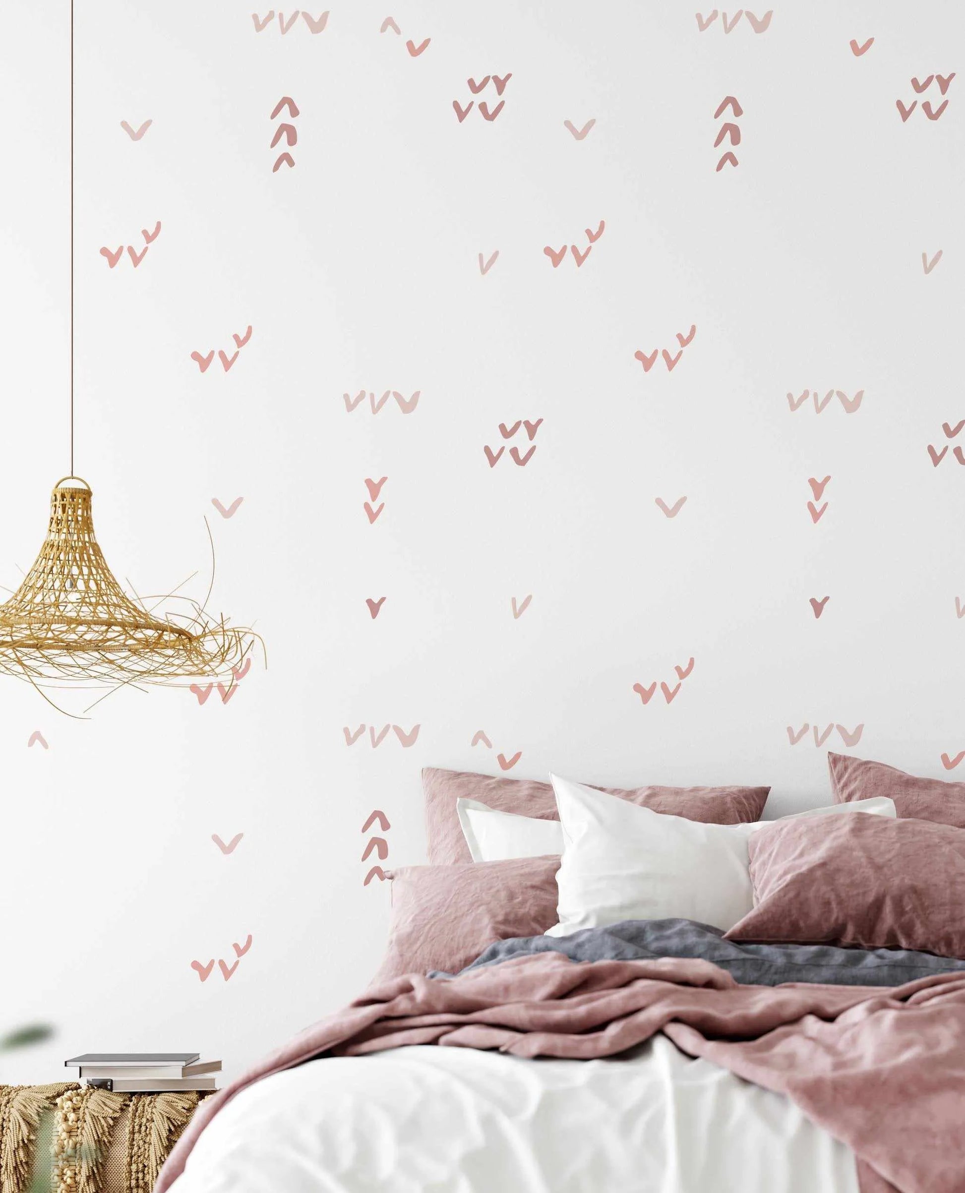 Aztec V Decal Set-Decals-Olive et Oriel-Decorate your kids bedroom wall decor with removable wall decals, these fabric kids decals are a great way to add colour and update your children's bedroom. Available as girls wall decals or boys wall decals, there are also nursery decals.