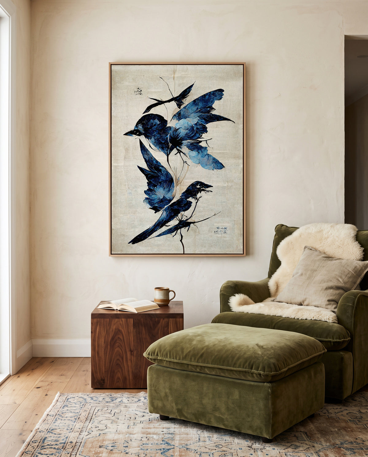 Azure Flight by Treechild | Framed Canvas Art Print