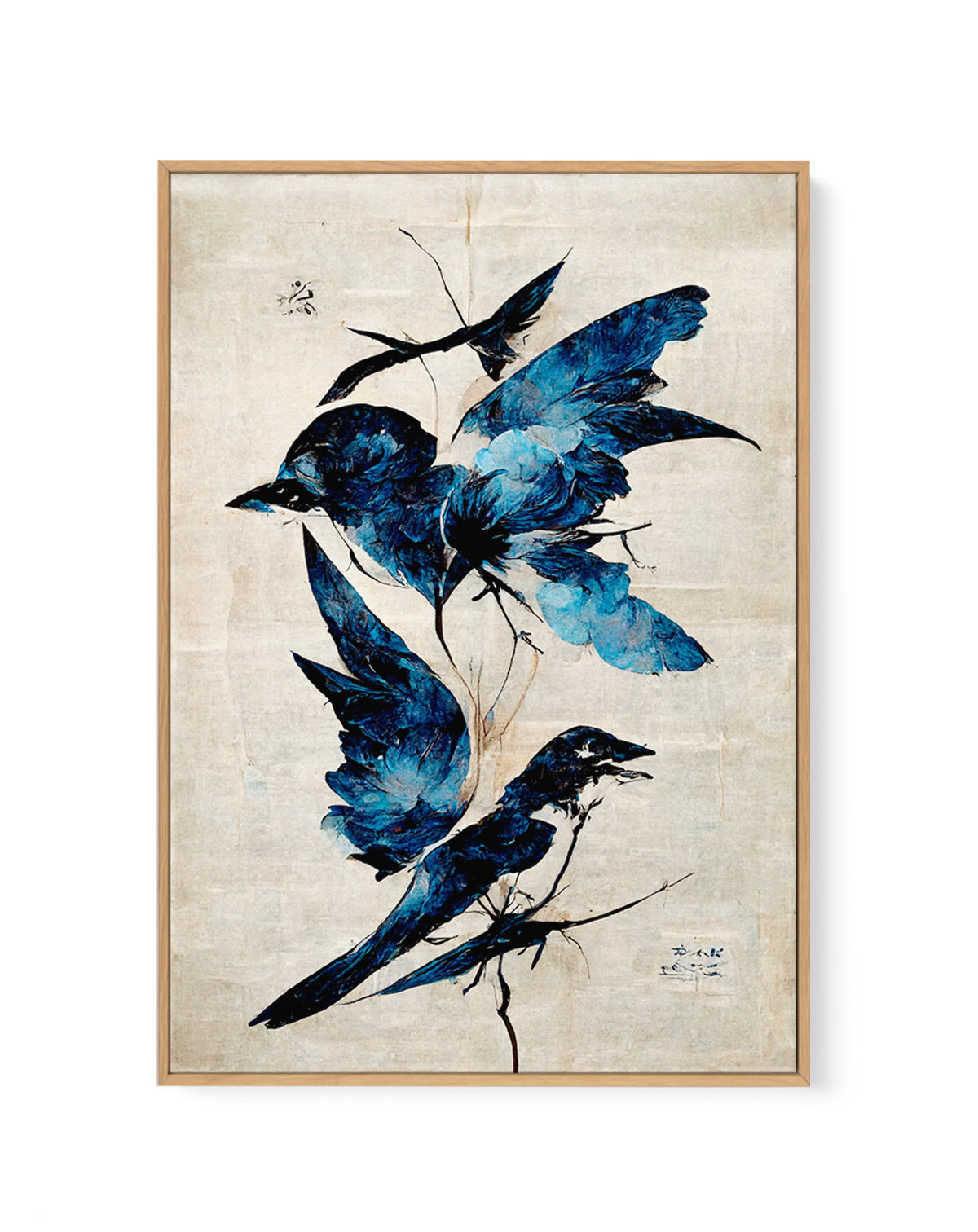 Azure Flight by Treechild | Framed Canvas Art Print