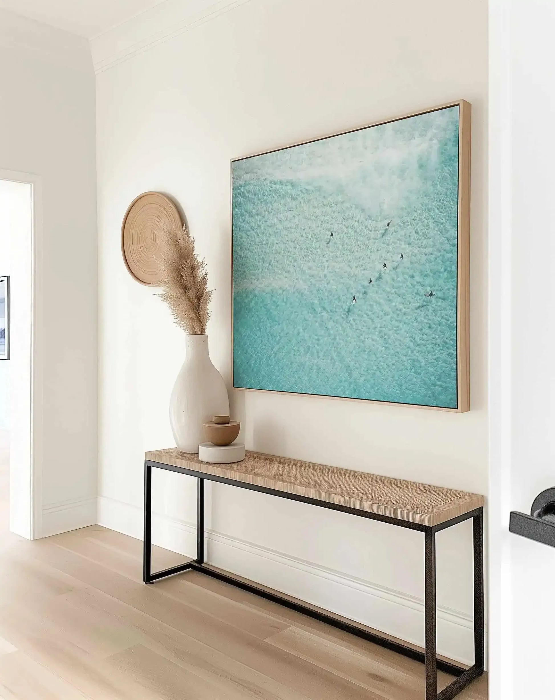 Azure Waters, Bondi | Aerial Photo Wall Framed Canvas Art Print from Olive et Oriel where you can shop wallpaper and artworks online