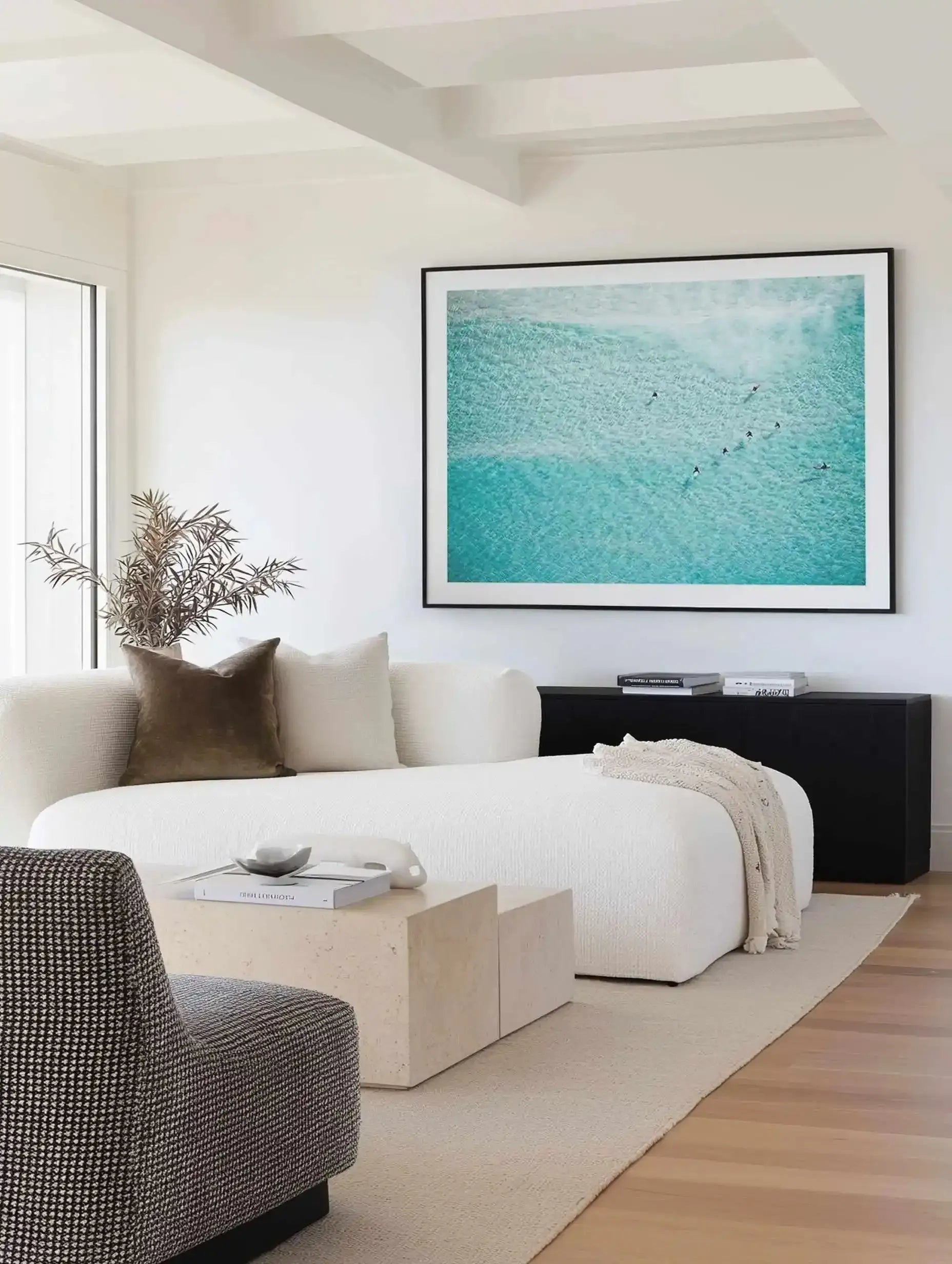Azure Waters, Bondi | Aerial Photo Wall Art Print from Olive et Oriel where you can shop wallpaper and artworks online