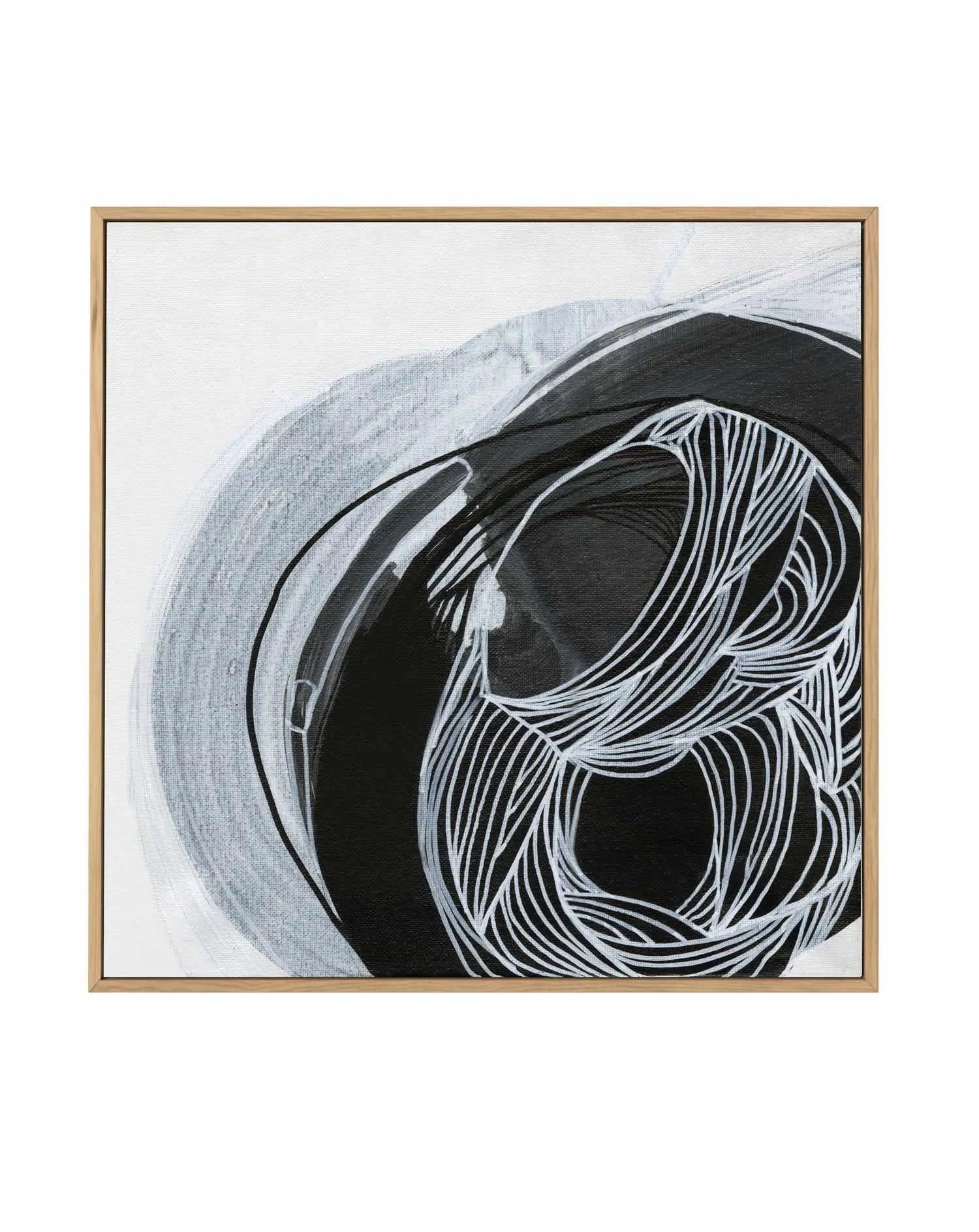 Azure Waves SQ by Kirsta Benedetti | Framed Canvas Art Print from Olive et Oriel where you can shop wallpaper and artworks online