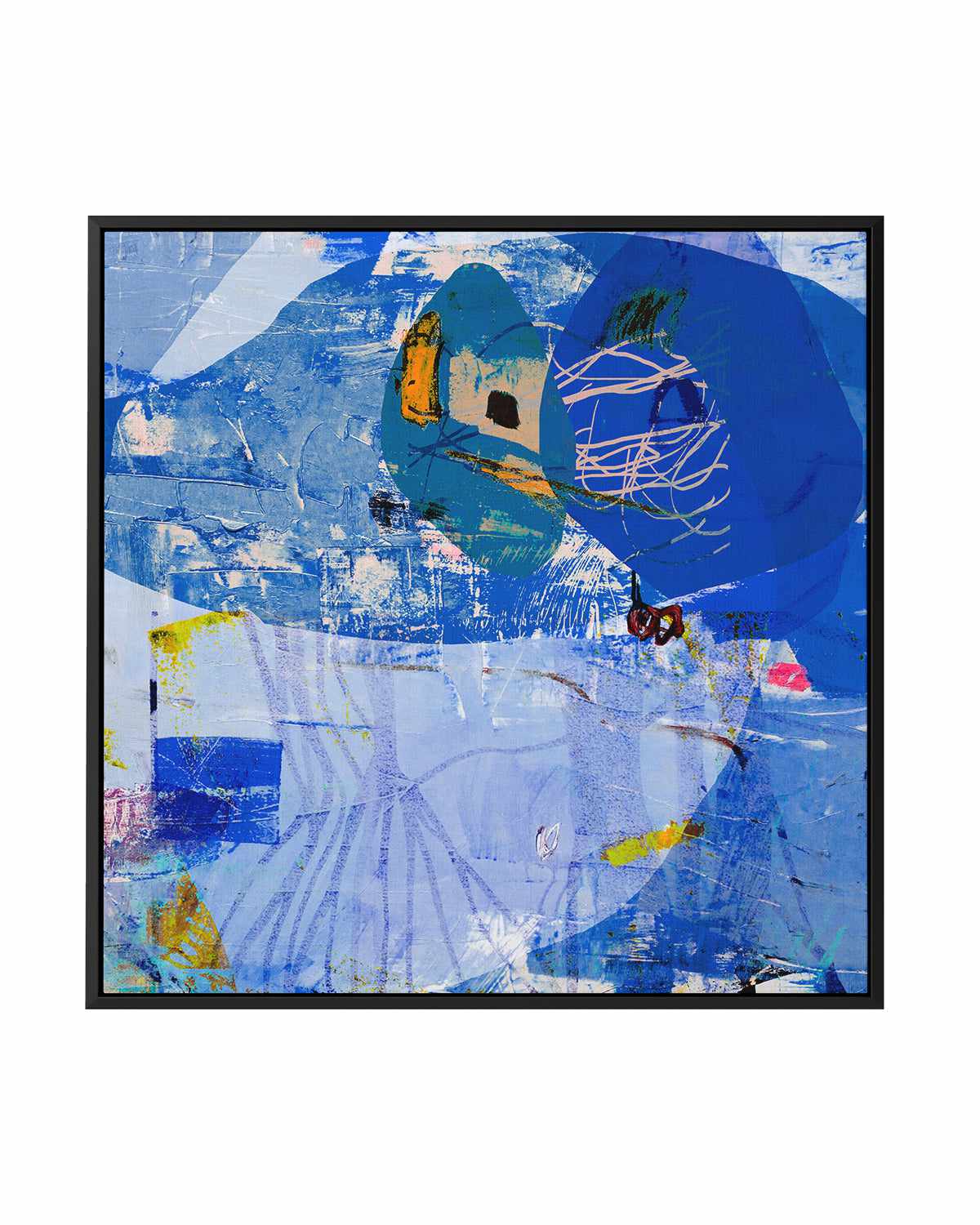 Azure by Antonia Tzenova | Framed Canvas Art Print