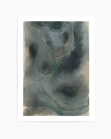Blue Impression by Shatha Al Dafai | Art Print