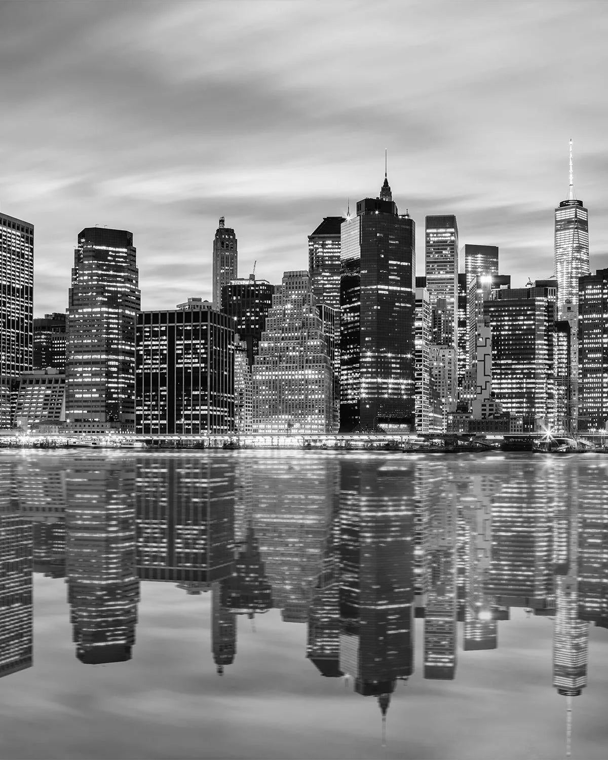 Manhattan Reflections Photo Mural Wallpaper from Olive et Oriel where you can shop wallpaper and artworks online