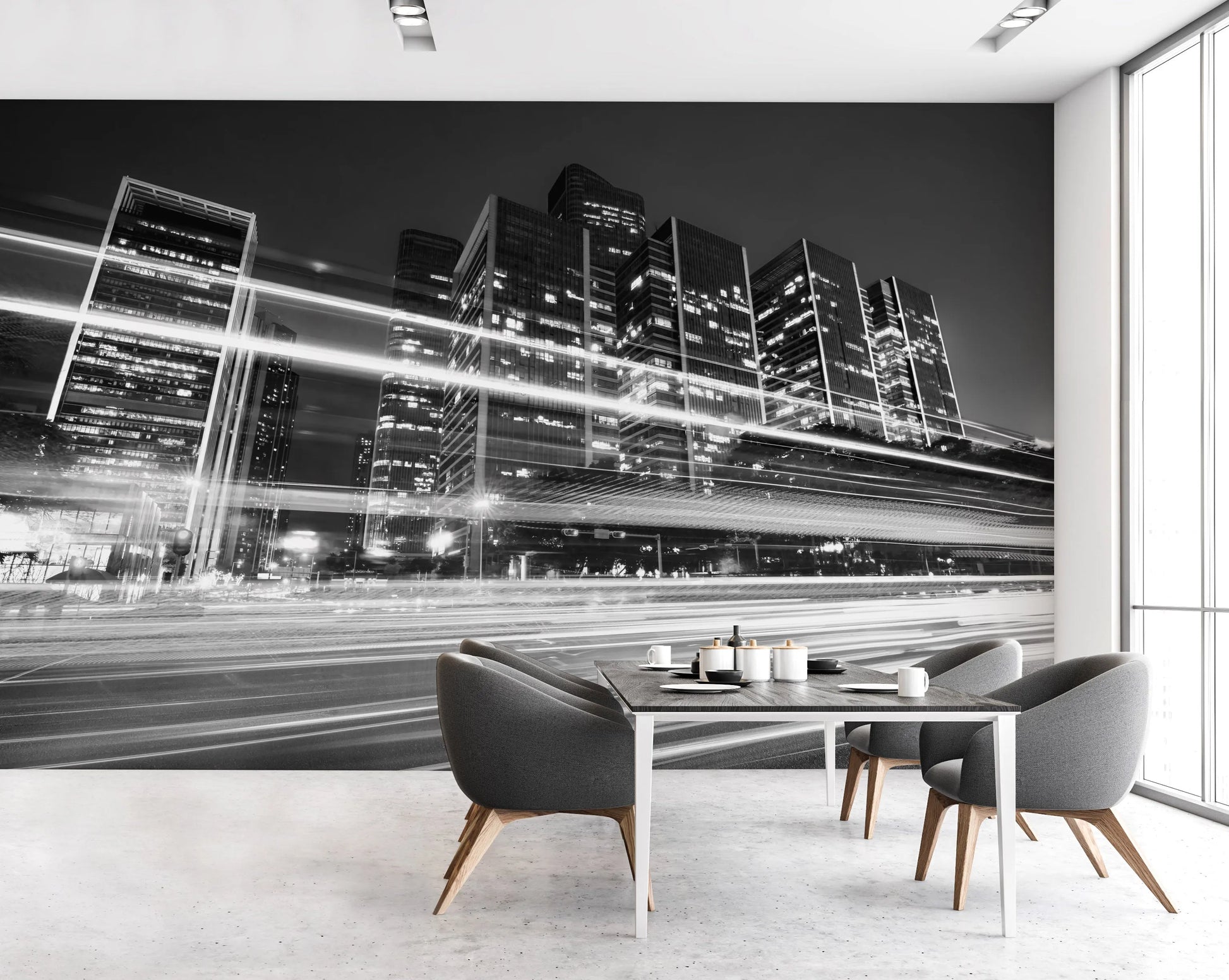 Speedy City Photo Mural Wallpaper from Olive et Oriel where you can shop wallpaper and artworks online