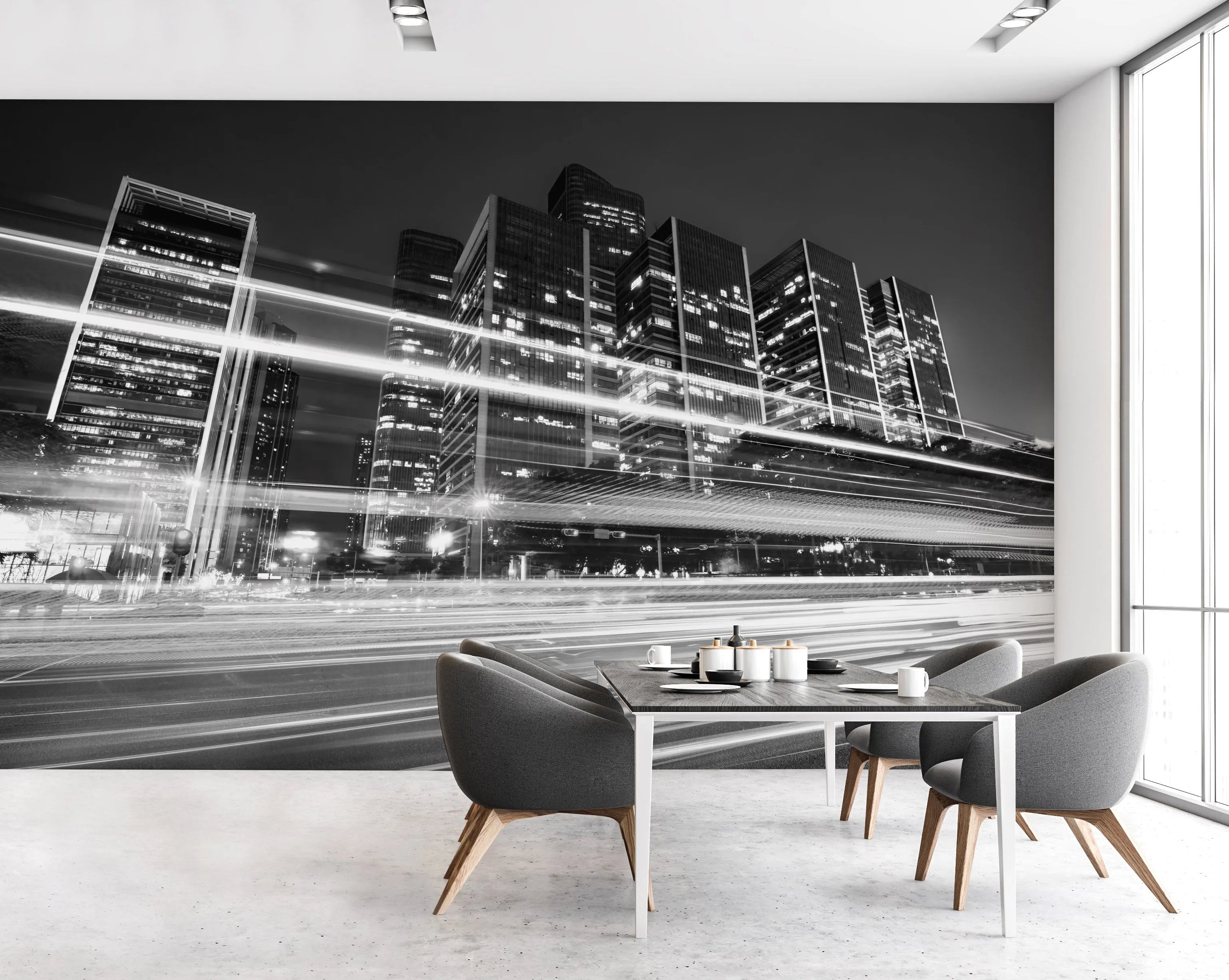 Speedy City Photo Mural Wallpaper from Olive et Oriel where you can shop wallpaper and artworks online