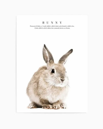 Baby Bunny Art Print from Olive et Oriel where you can shop wallpaper and artworks online