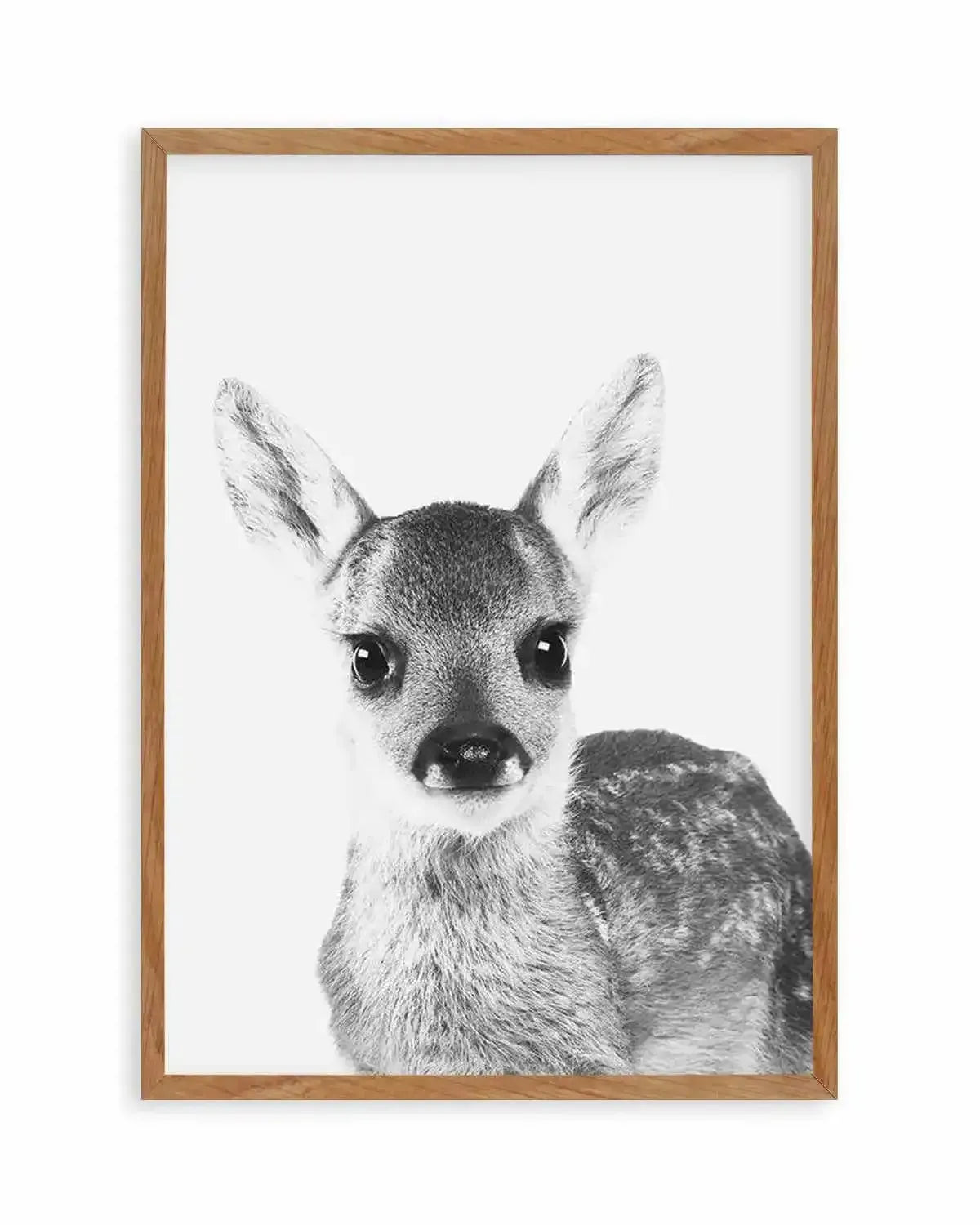 Baby Deer | B&W Art Print from Olive et Oriel where you can shop wallpaper and artworks online