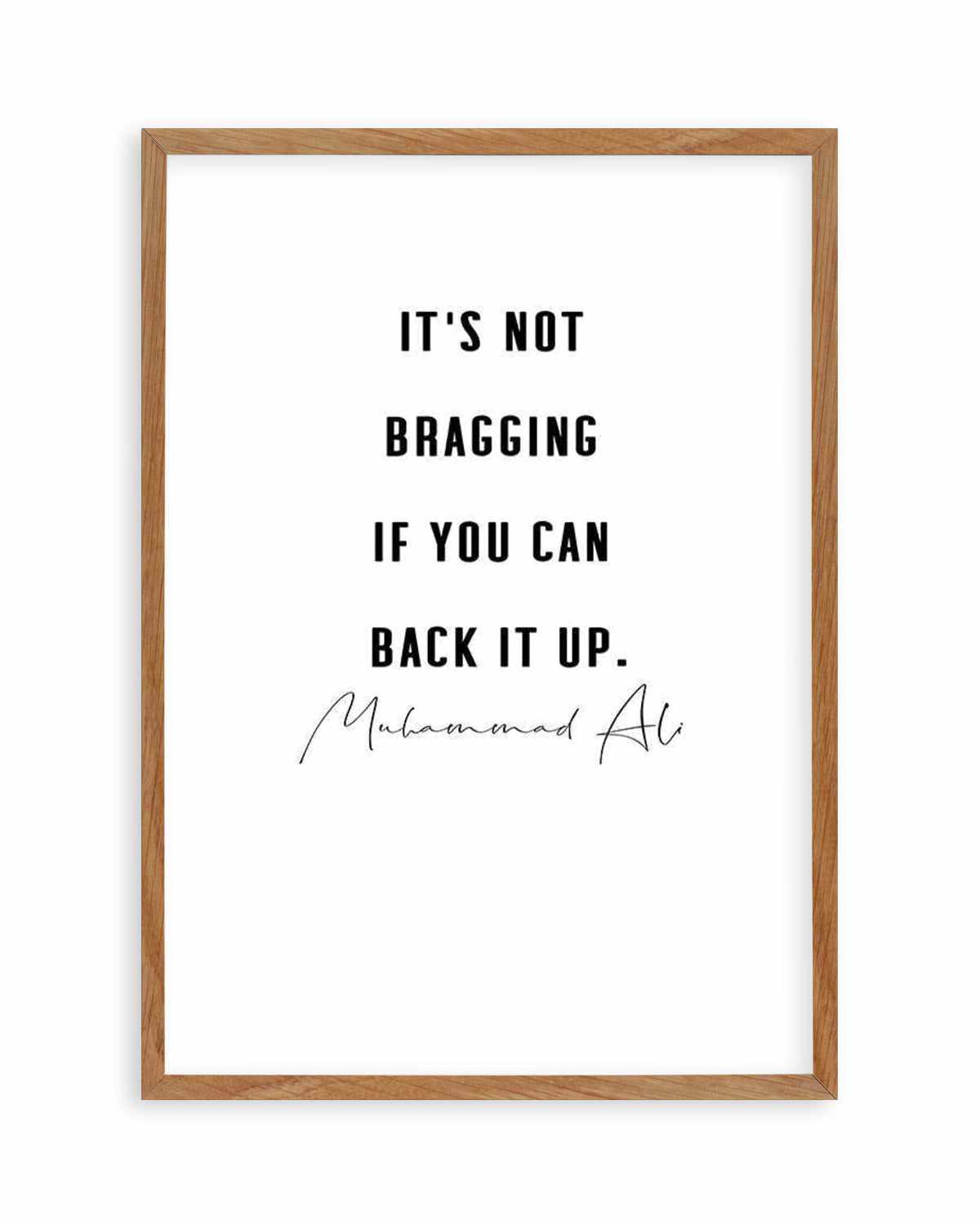 Back It Up | 2 Colour Options Art Print