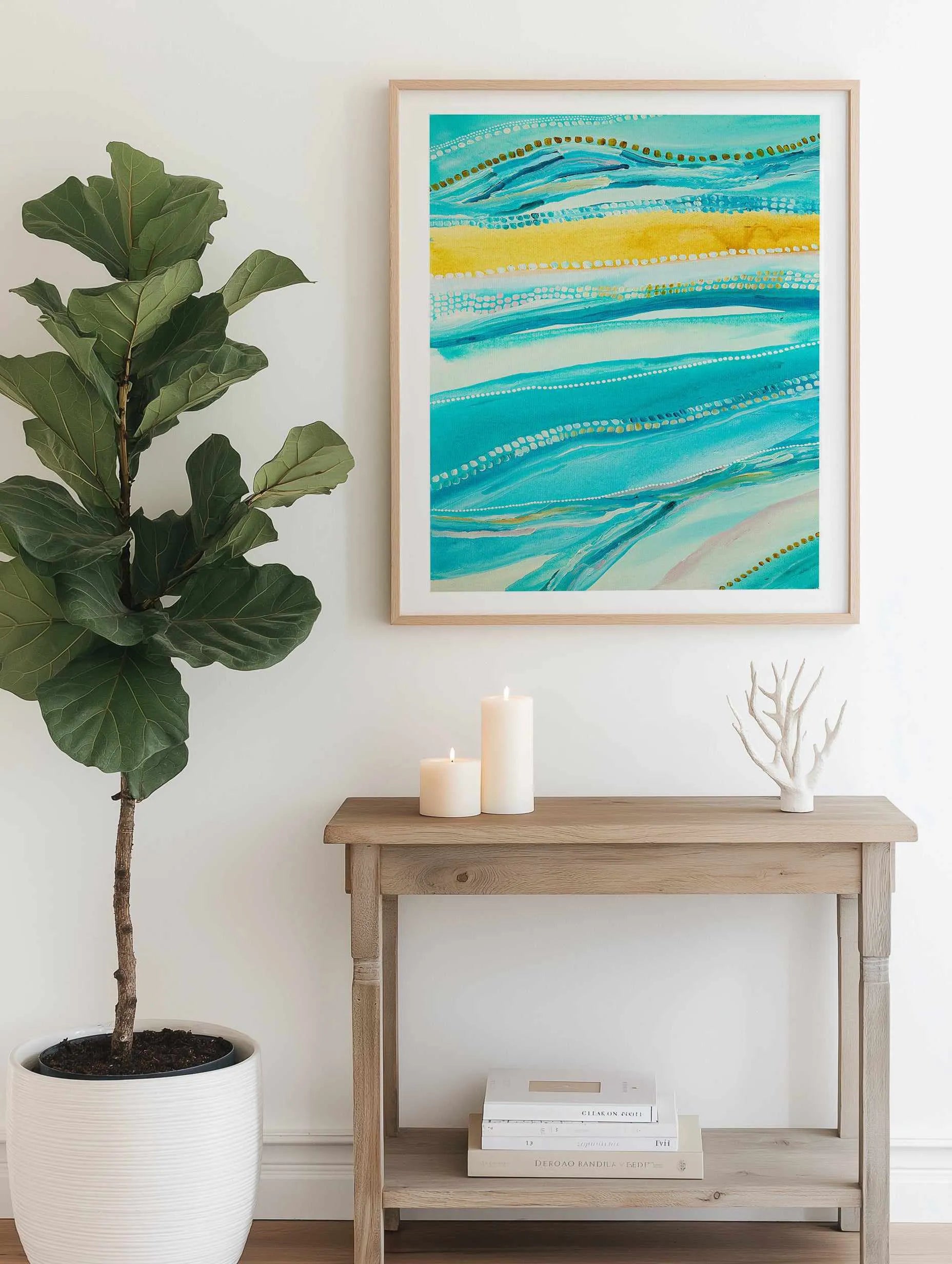 Bagay Flowing I PT by Bri Chelman | Art Print from Olive et Oriel where you can shop wallpaper and artworks online