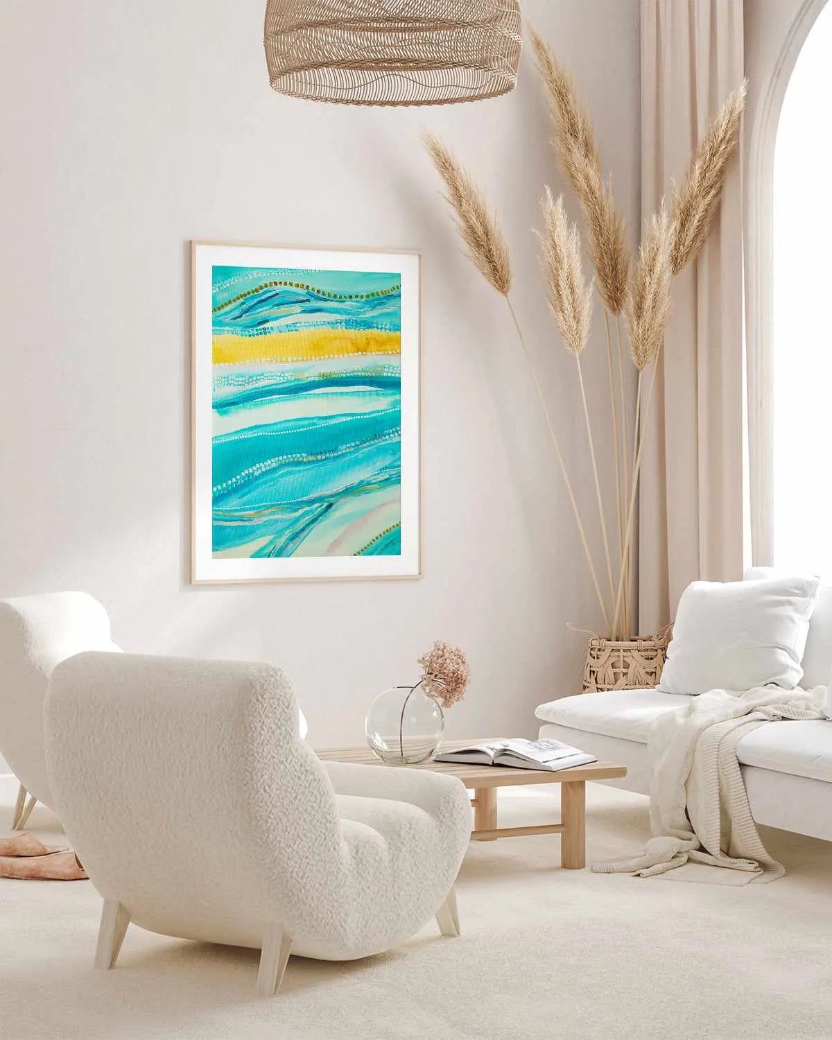 Bagay Flowing I PT by Bri Chelman | Art Print from Olive et Oriel where you can shop wallpaper and artworks online