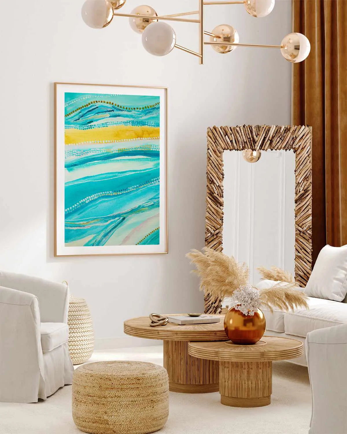 Bagay Flowing I PT by Bri Chelman | Art Print from Olive et Oriel where you can shop wallpaper and artworks online