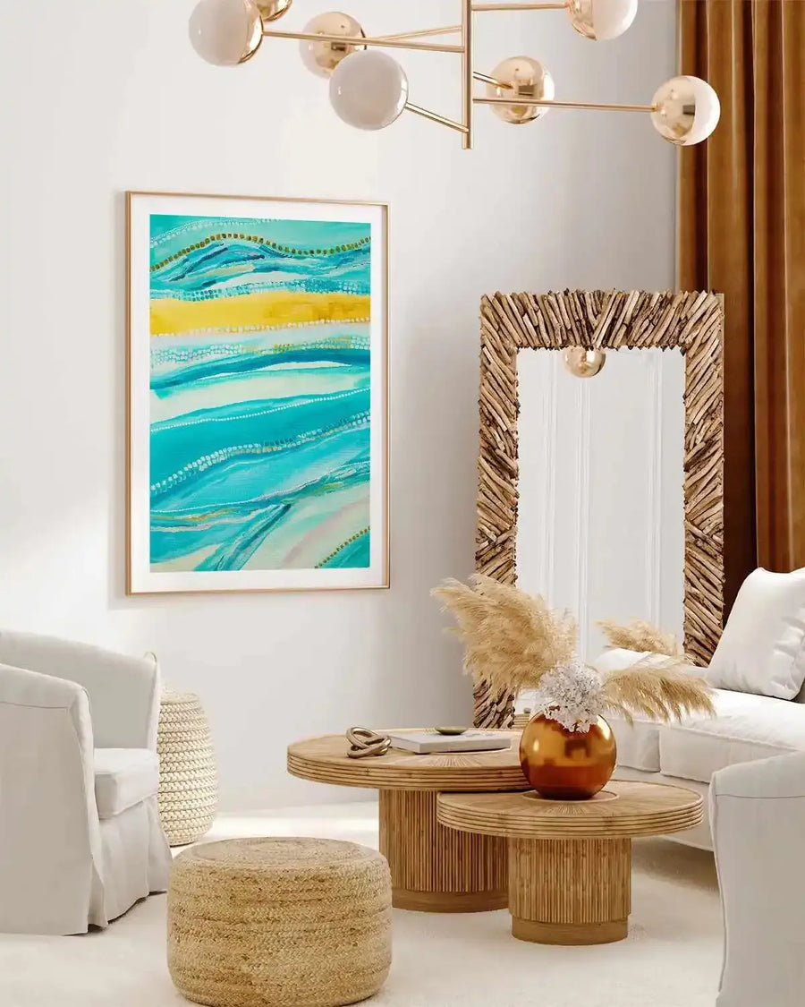 Bagay Flowing I PT by Bri Chelman | Art Print from Olive et Oriel where you can shop wallpaper and artworks online