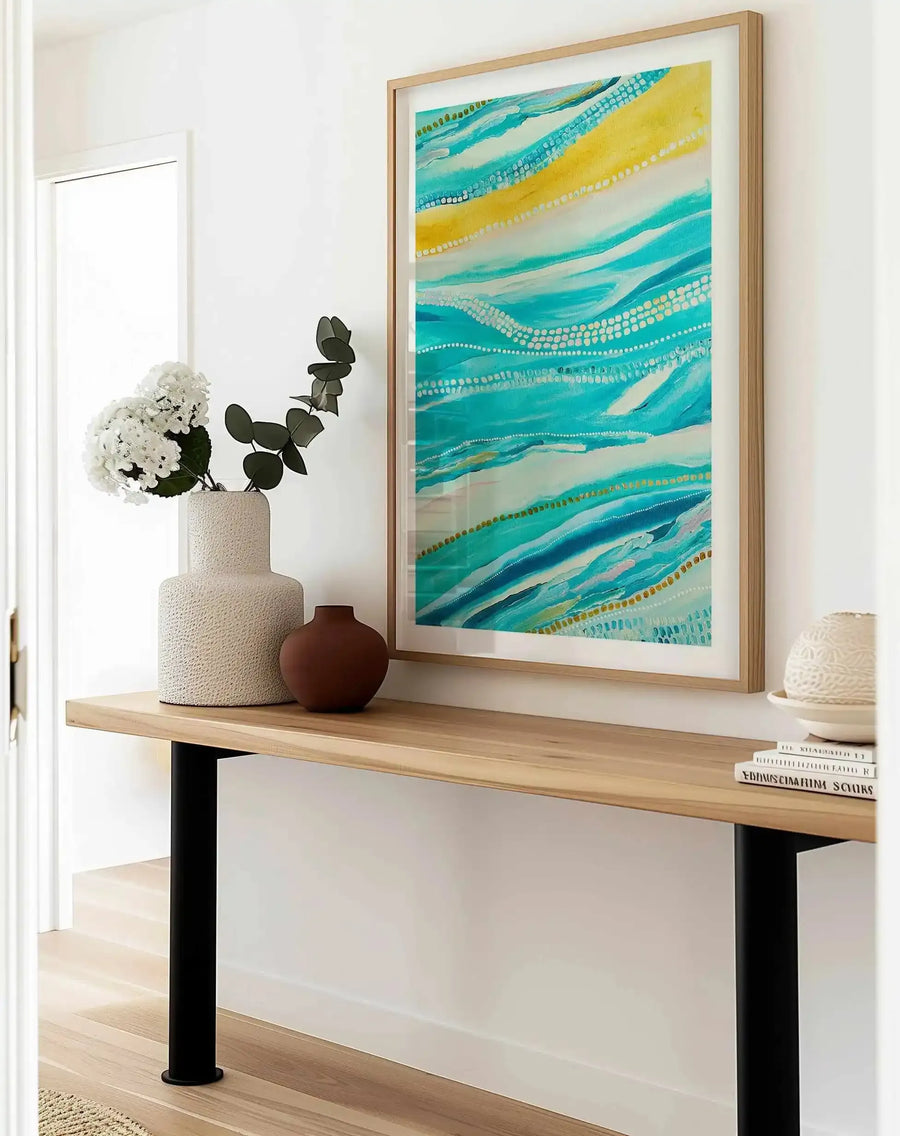 Bagay Flowing II PT by Bri Chelman | Art Print from Olive et Oriel where you can shop wallpaper and artworks online