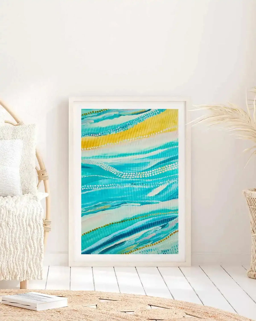 Bagay Flowing II PT by Bri Chelman | Art Print from Olive et Oriel where you can shop wallpaper and artworks online