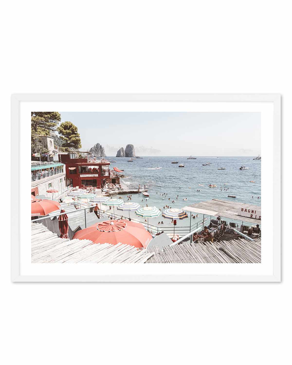 Bagni da Marina, Capri Art Print