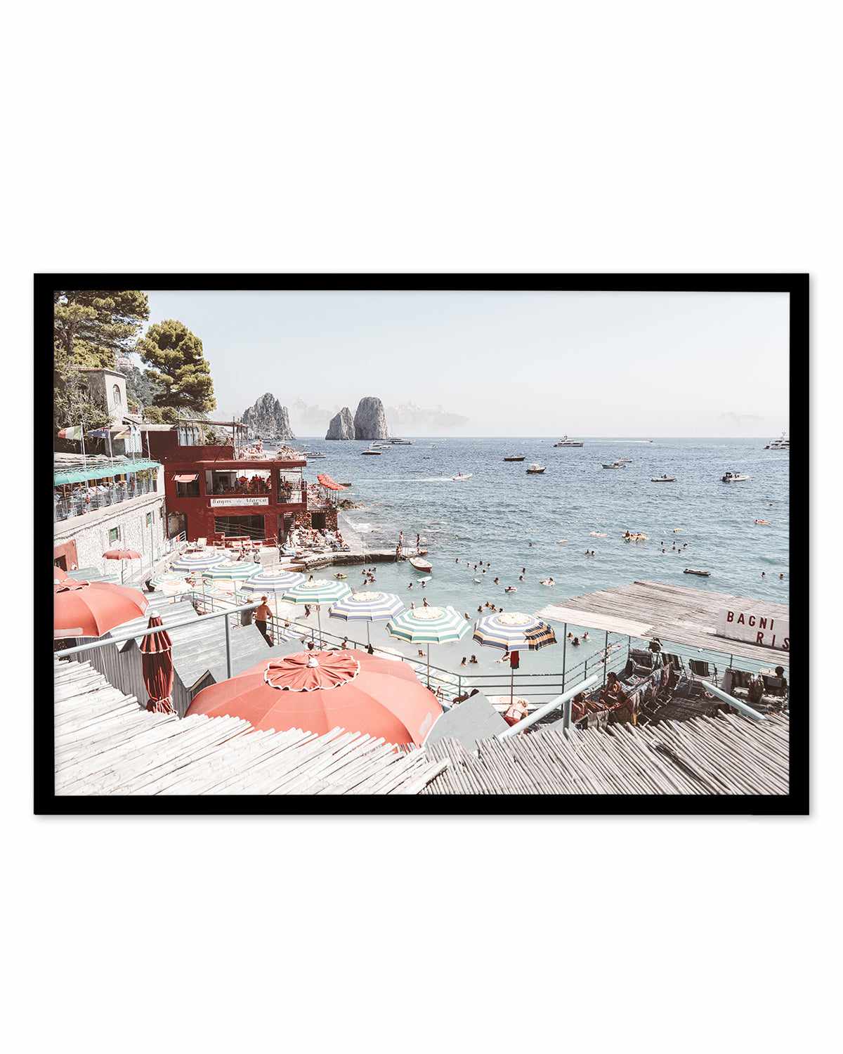 Bagni da Marina, Capri Art Print