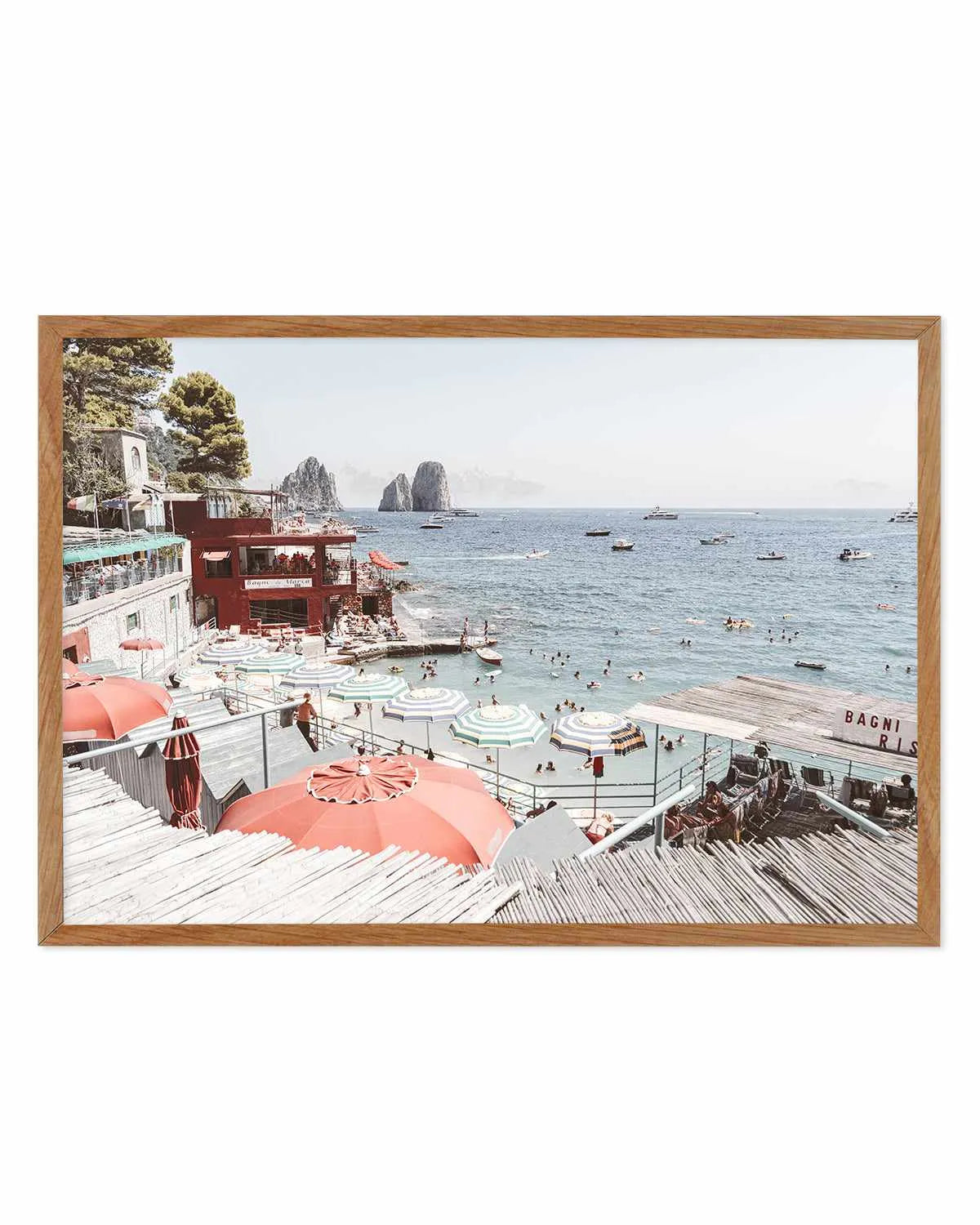 Bagni da Marina, Capri Art Print from Olive et Oriel where you can shop wallpaper and artworks online
