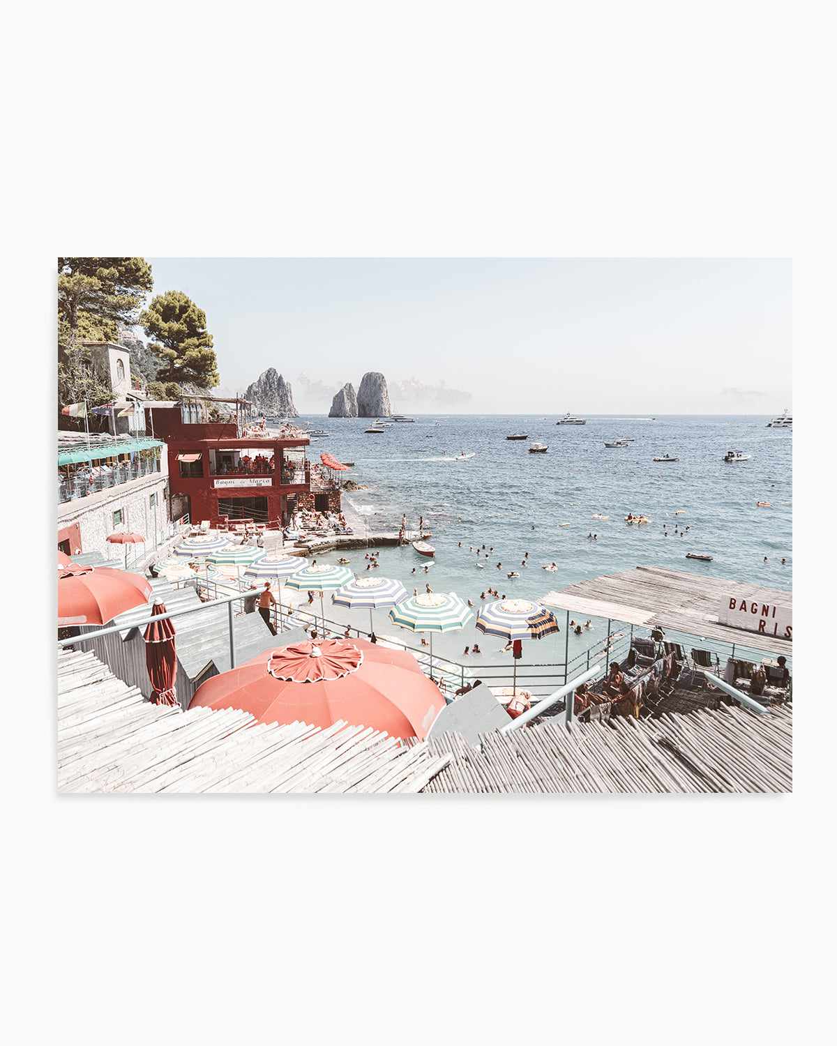 Bagni da Marina, Capri Art Print