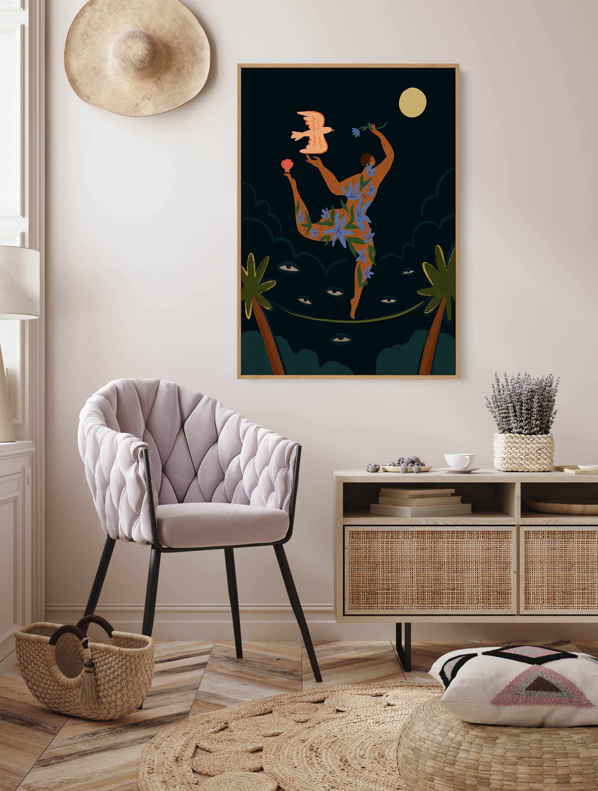 Balance by Arty Guava | Framed Canvas Art Print from Olive et Oriel where you can shop wallpaper and artworks online