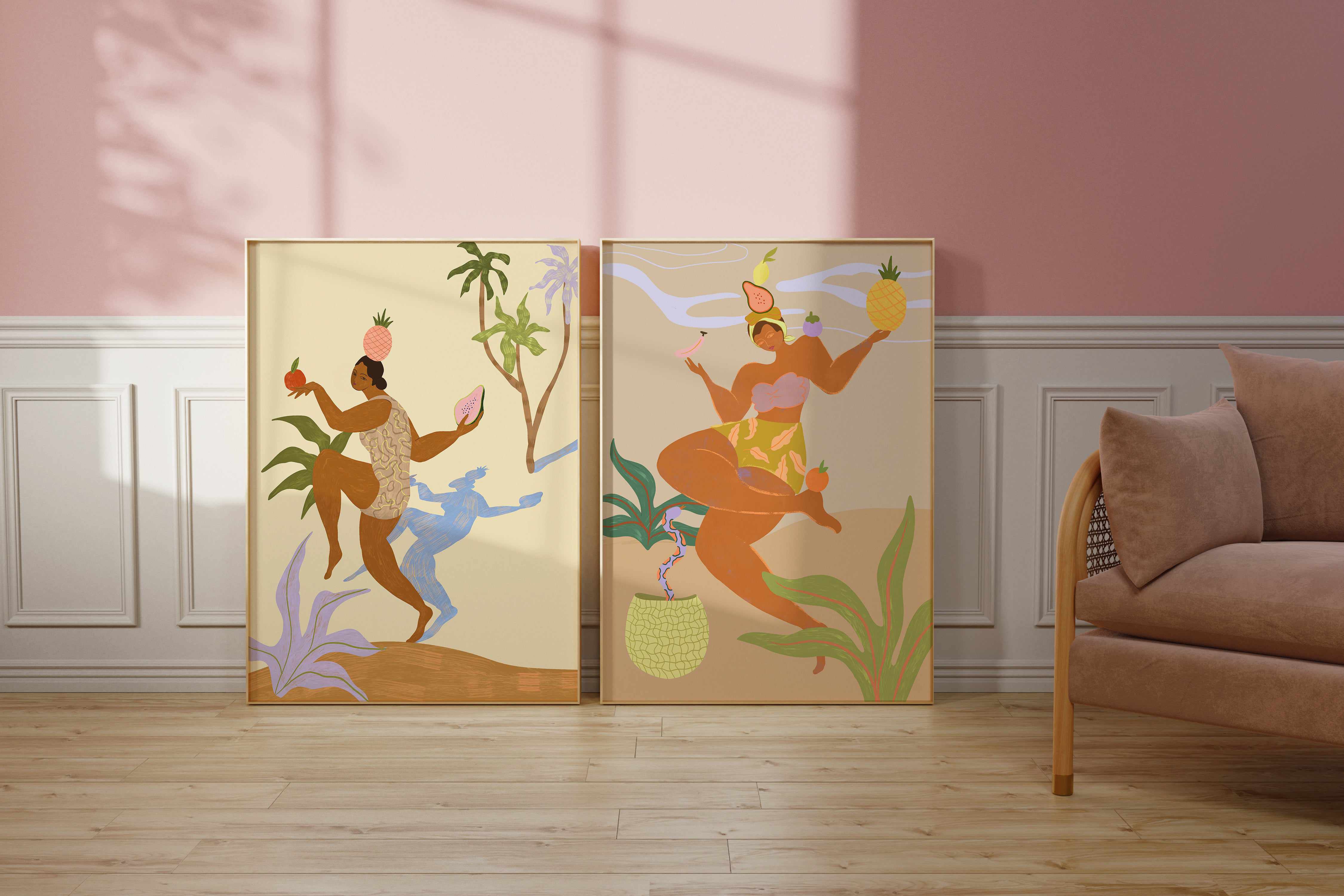 Balancing Act by Arty Guava | Art Print from Olive et Oriel where you can shop wallpaper and artworks online