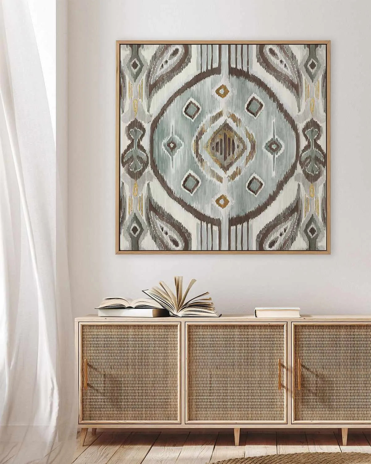 Bali Tiles | Framed Canvas Art Print from Olive et Oriel where you can shop wallpaper and artworks online
