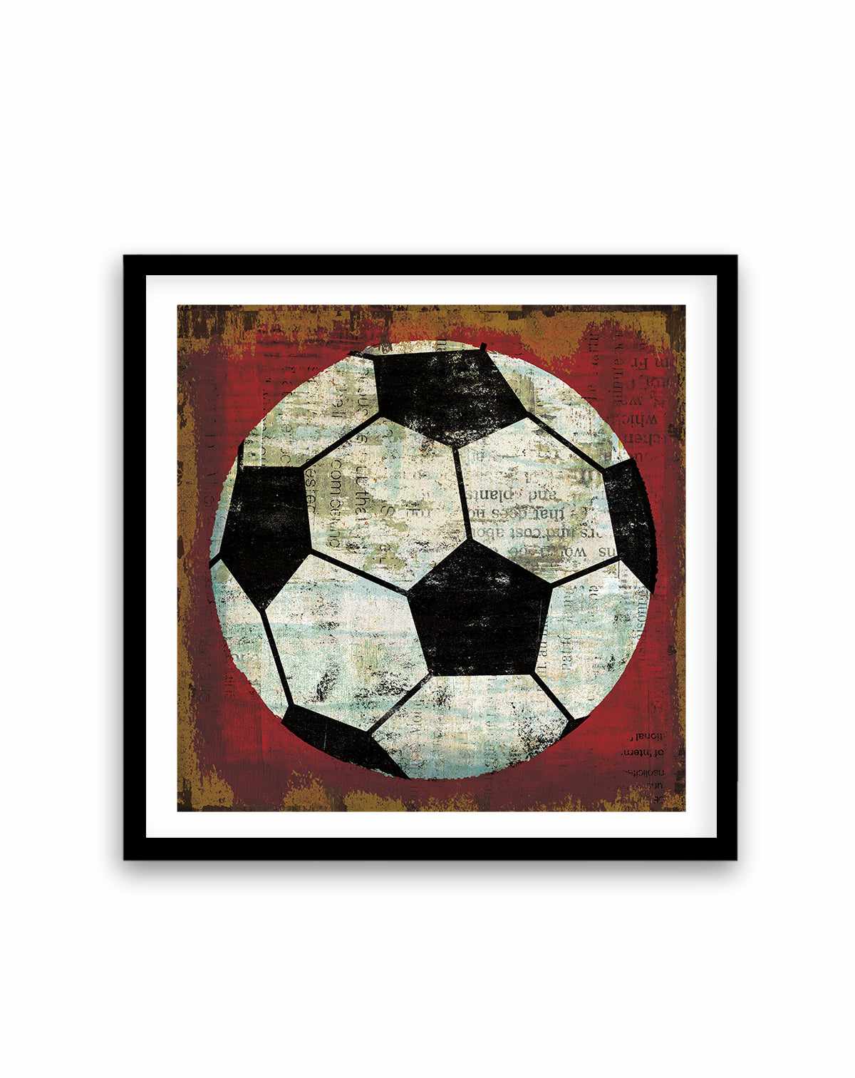 Ball IV On Red | Art Print