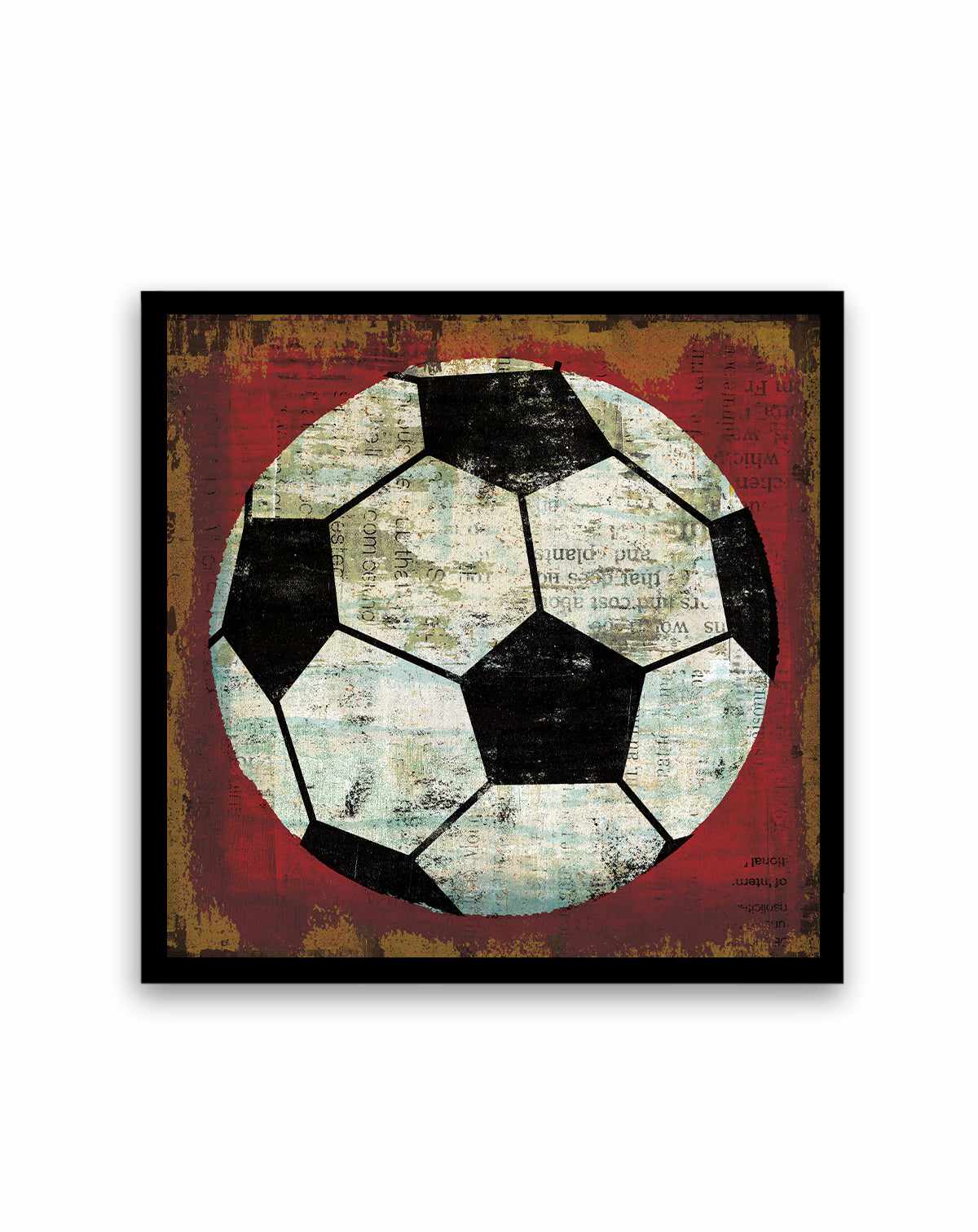 Ball IV On Red | Art Print