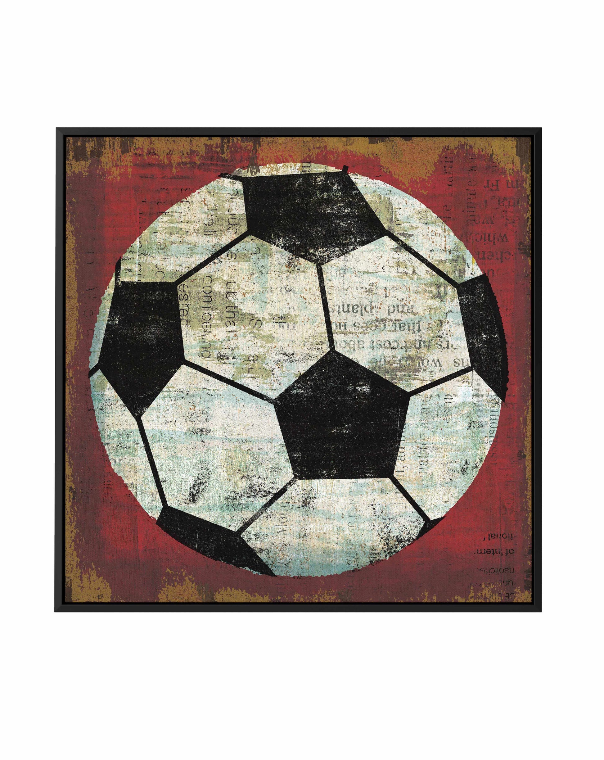 Ball IV On Red | Framed Canvas Art Print from Olive et Oriel where you can shop wallpaper and artworks online