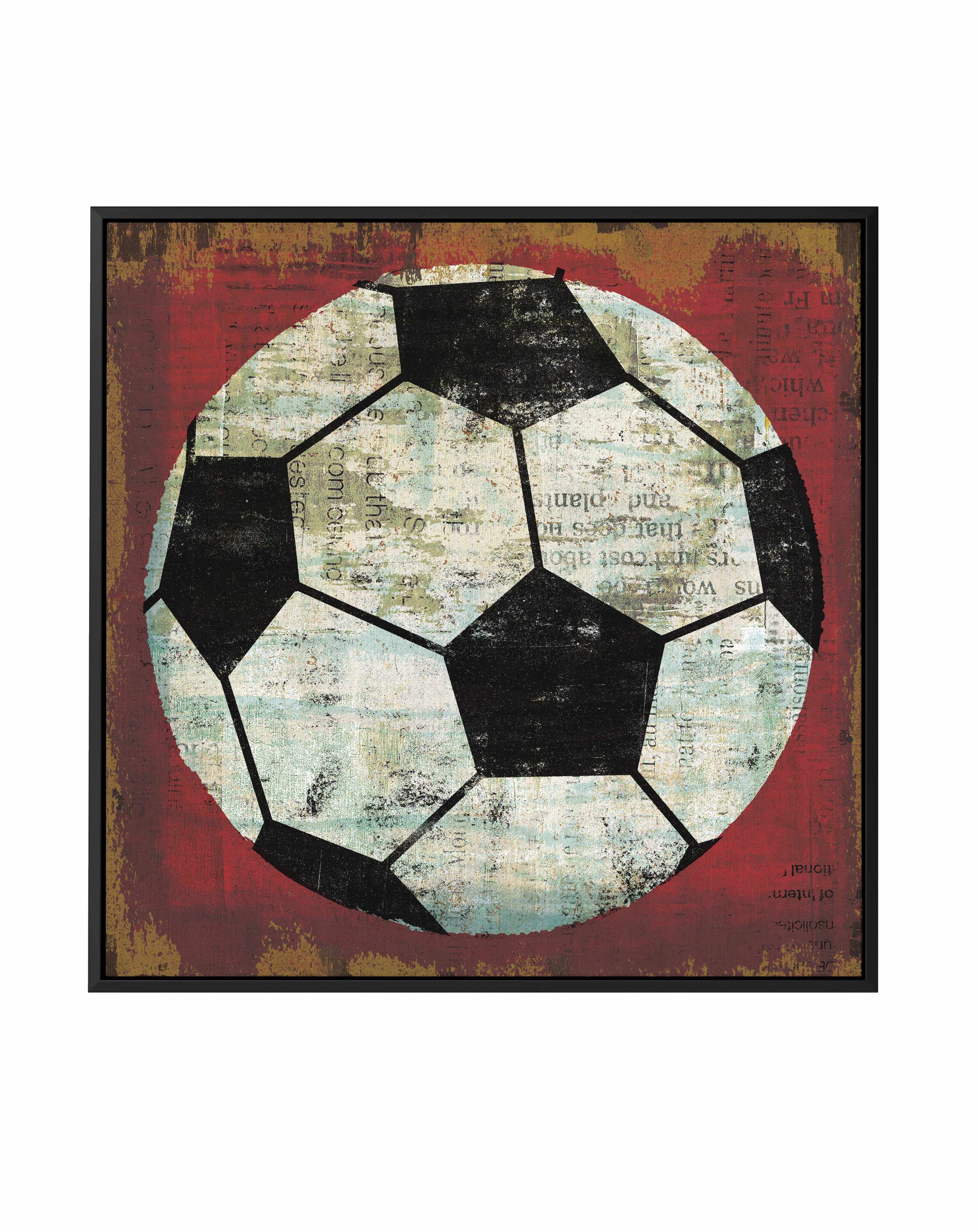 Ball IV On Red | Framed Canvas Art Print from Olive et Oriel where you can shop wallpaper and artworks online
