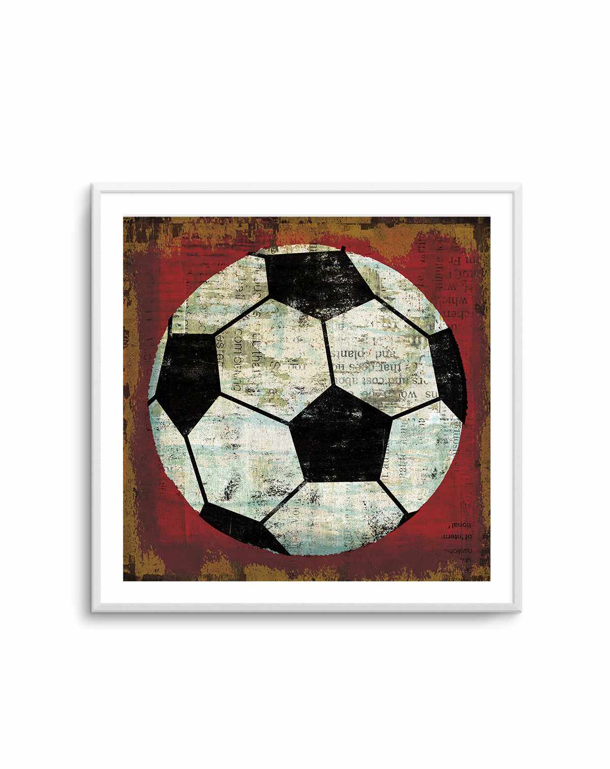 Ball IV On Red | Art Print