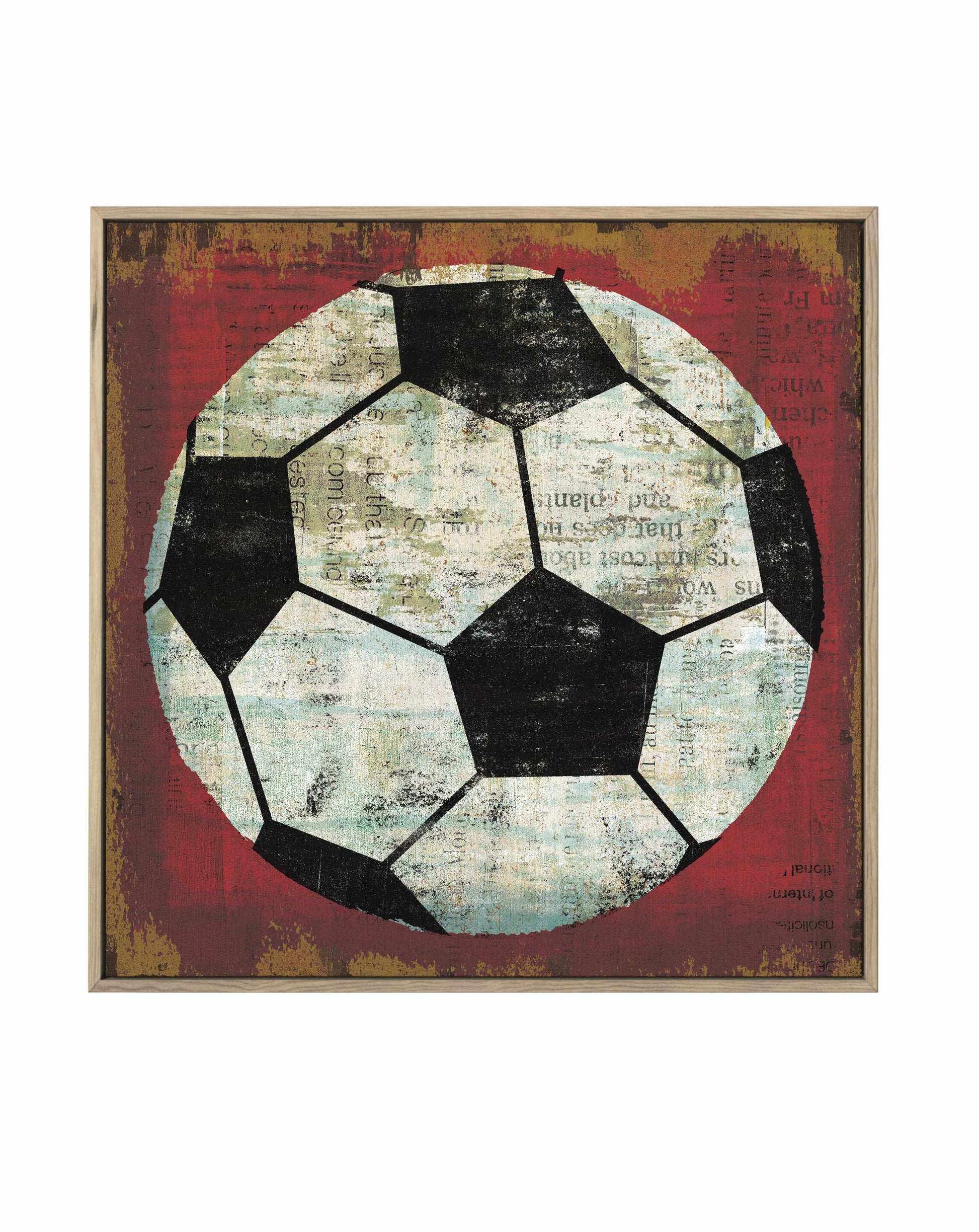 Ball IV On Red | Framed Canvas Art Print from Olive et Oriel where you can shop wallpaper and artworks online