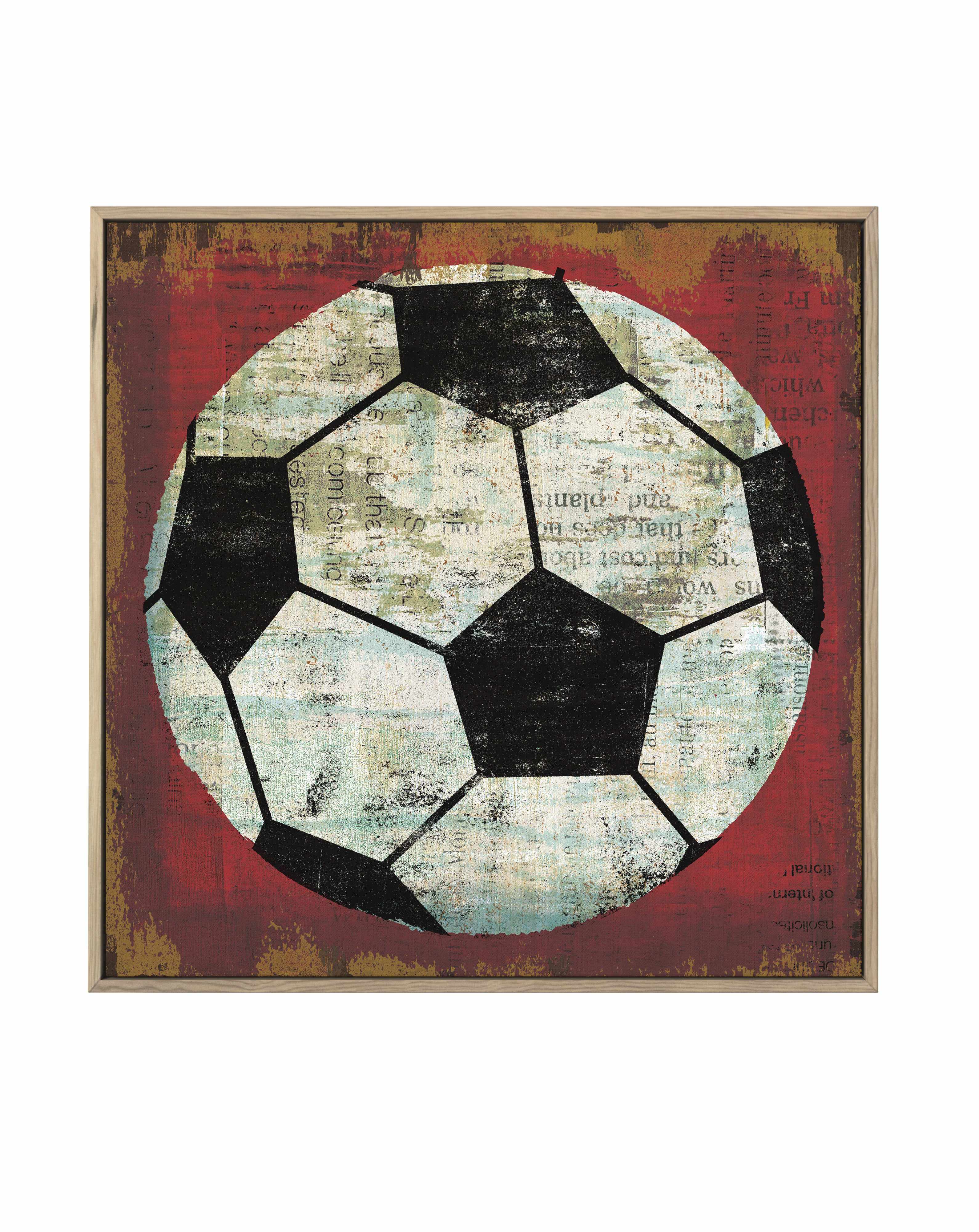 Ball IV On Red | Framed Canvas Art Print from Olive et Oriel where you can shop wallpaper and artworks online