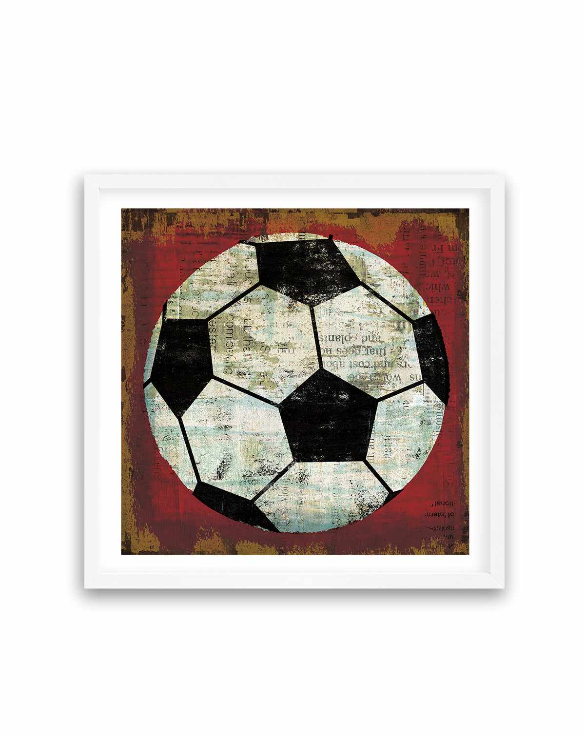 Ball IV On Red | Art Print