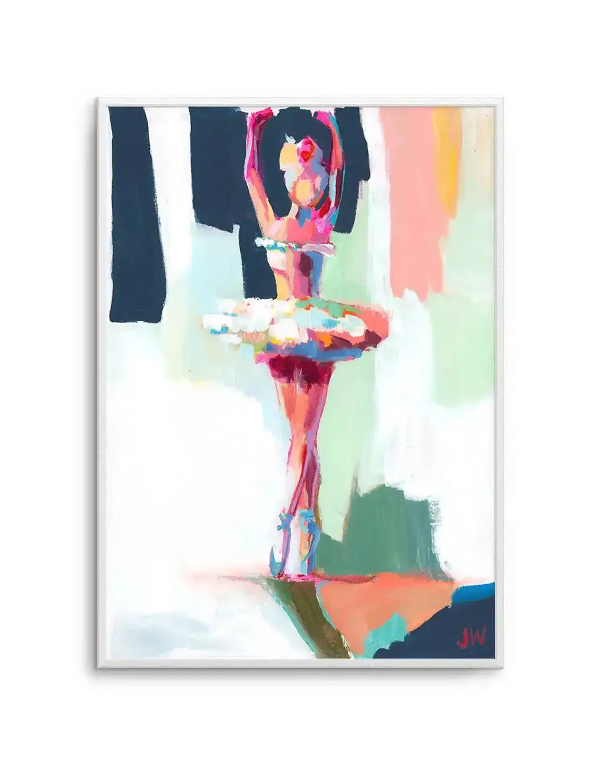 Ballerina by Jenny Westenhofer Art Print-PRINT-Olive et Oriel-Jenny Westenhofer-A4 | 8.3" x 11.7" | 21 x 29.7cm-Unframed Art Print-With White Border-Buy-Australian-Art-Prints-Online-with-Olive-et-Oriel-Your-Artwork-Specialists-Austrailia-Decorate-With-Coastal-Photo-Wall-Art-Prints-From-Our-Beach-House-Artwork-Collection-Fine-Poster-and-Framed-Artwork