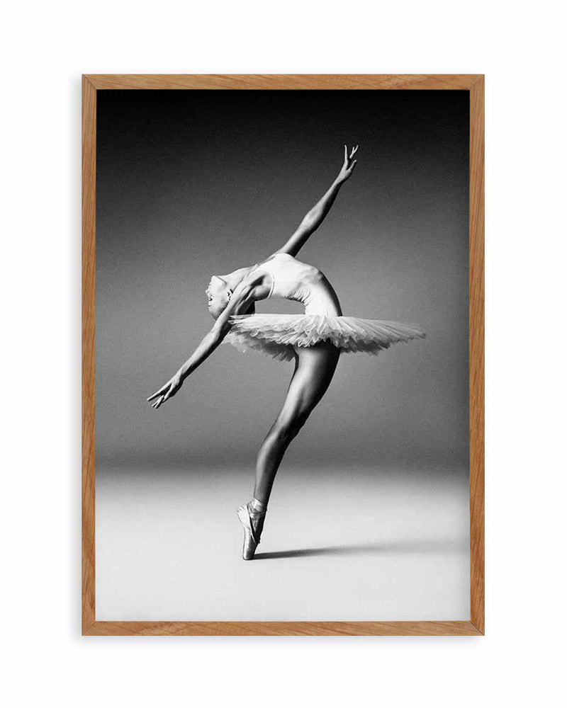 Acrylic prints Pointe shoes hang on ballet barre. Ballerina has
