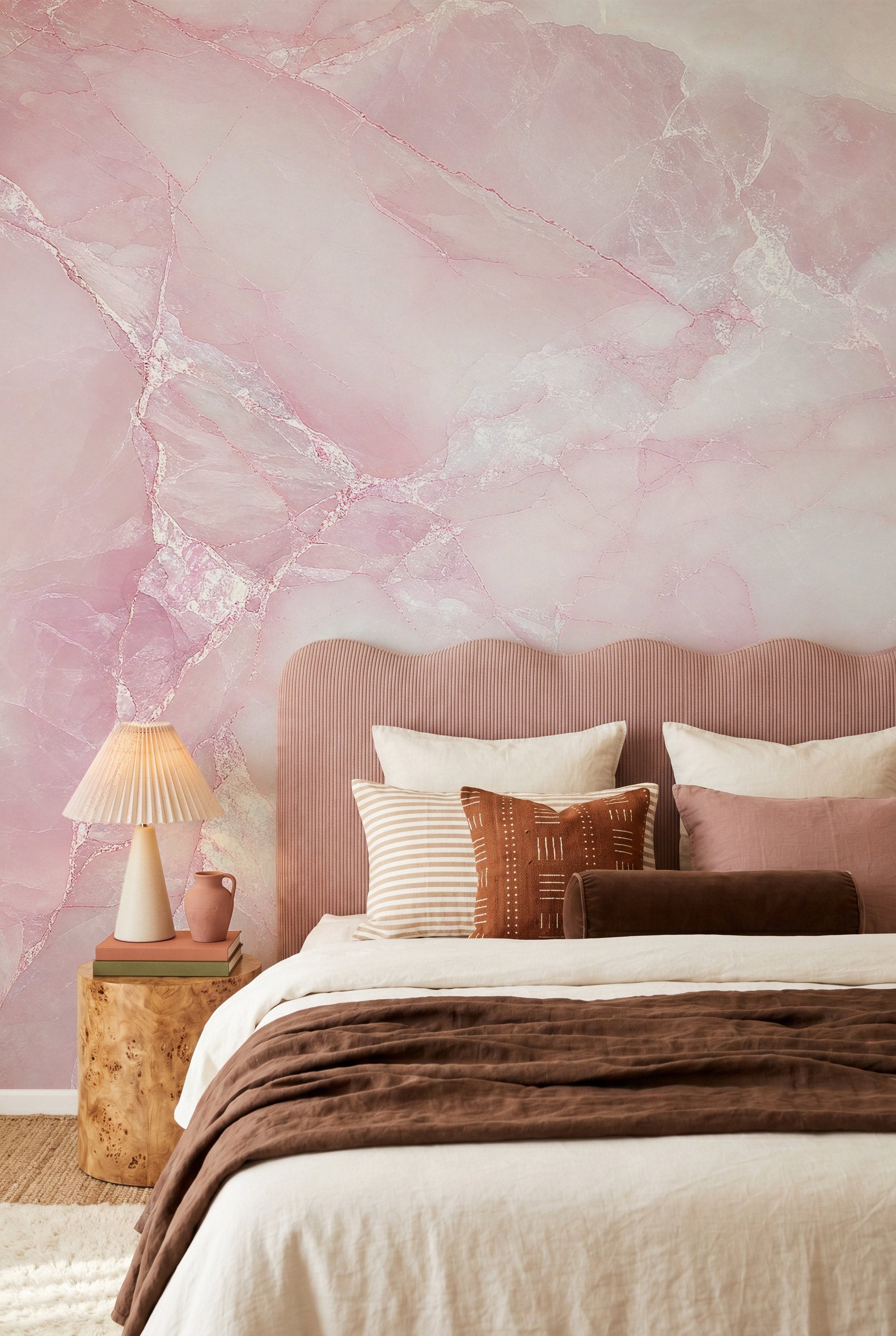 Ballet Pink Marble Mural Wallpaper
