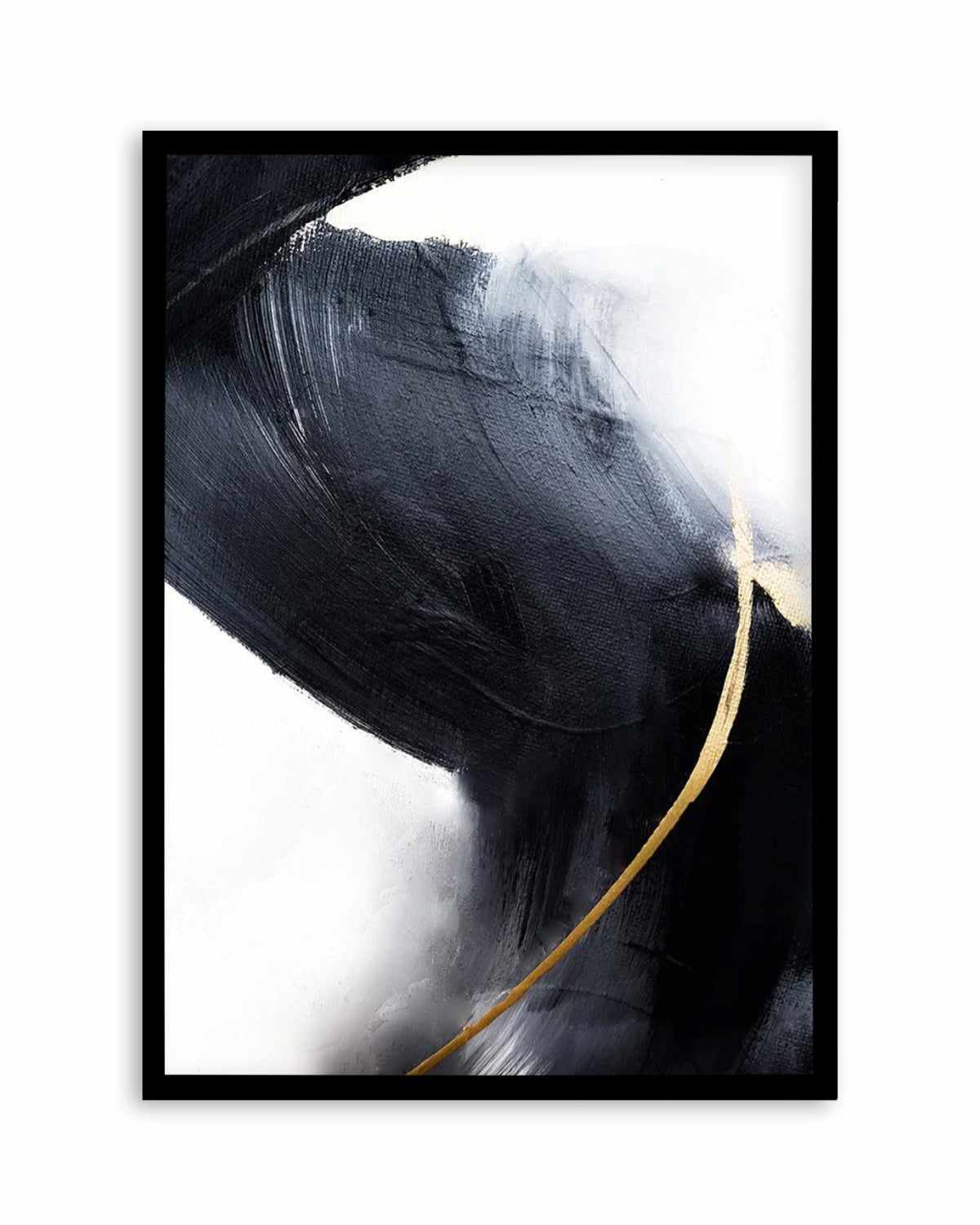 Balmain II Abstract Painting Art With Gold\ Framed Art Print or Poster