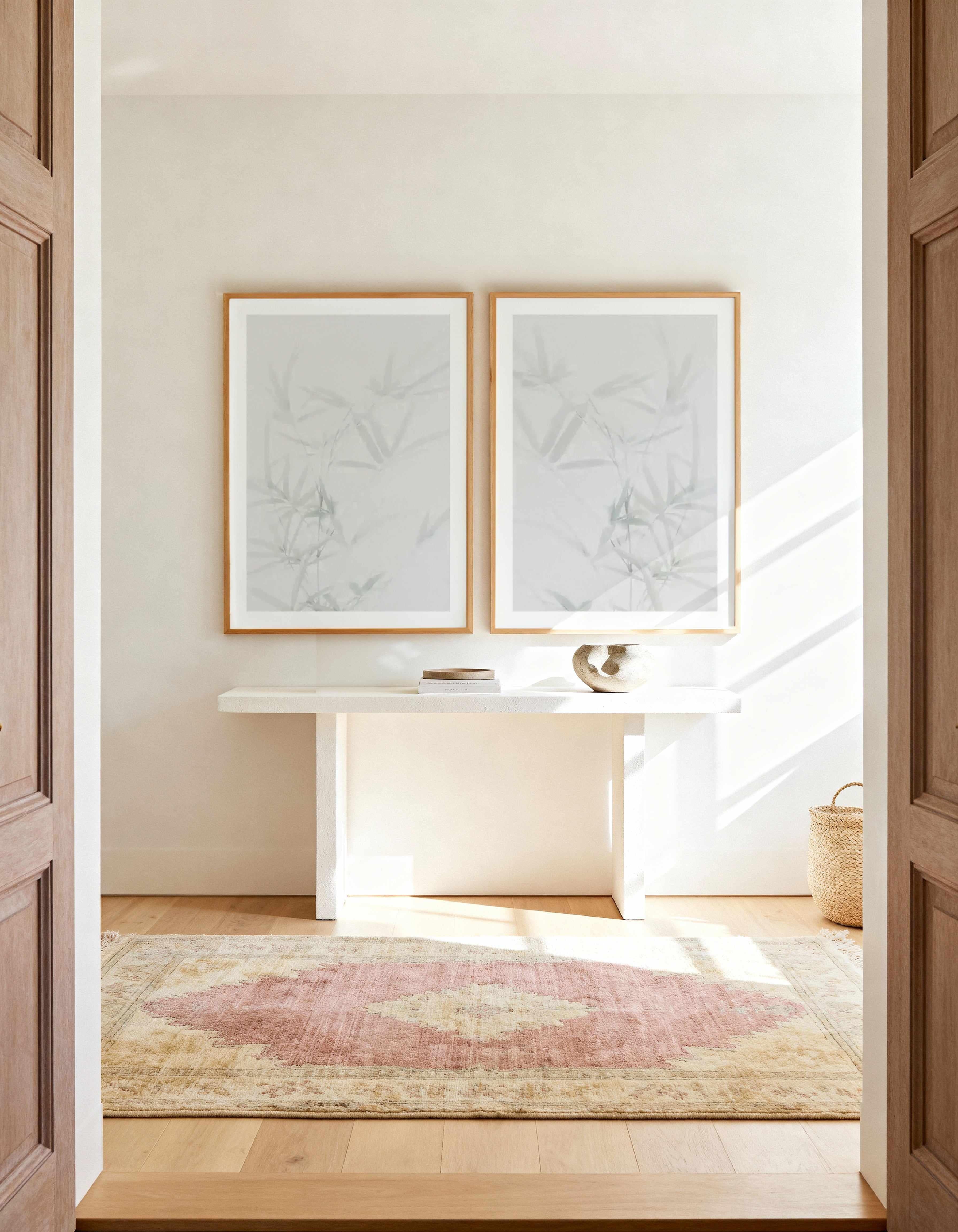 Bamboo I & II Art Print Set of 2 | Matching Wall Art from Olive et Oriel where you can shop wallpaper and artworks online
