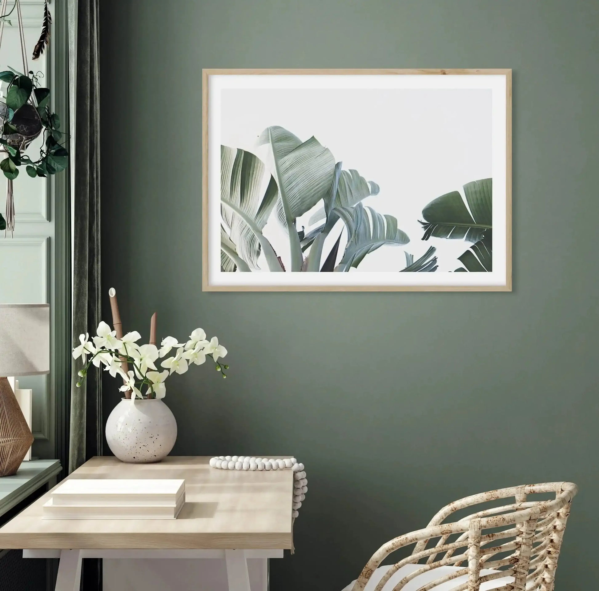 Banana Palm Leaves Art Print-PRINT-Olive et Oriel-Olive et Oriel-Buy-Australian-Art-Prints-Online-with-Olive-et-Oriel-Your-Artwork-Specialists-Austrailia-Decorate-With-Coastal-Photo-Wall-Art-Prints-From-Our-Beach-House-Artwork-Collection-Fine-Poster-and-Framed-Artwork