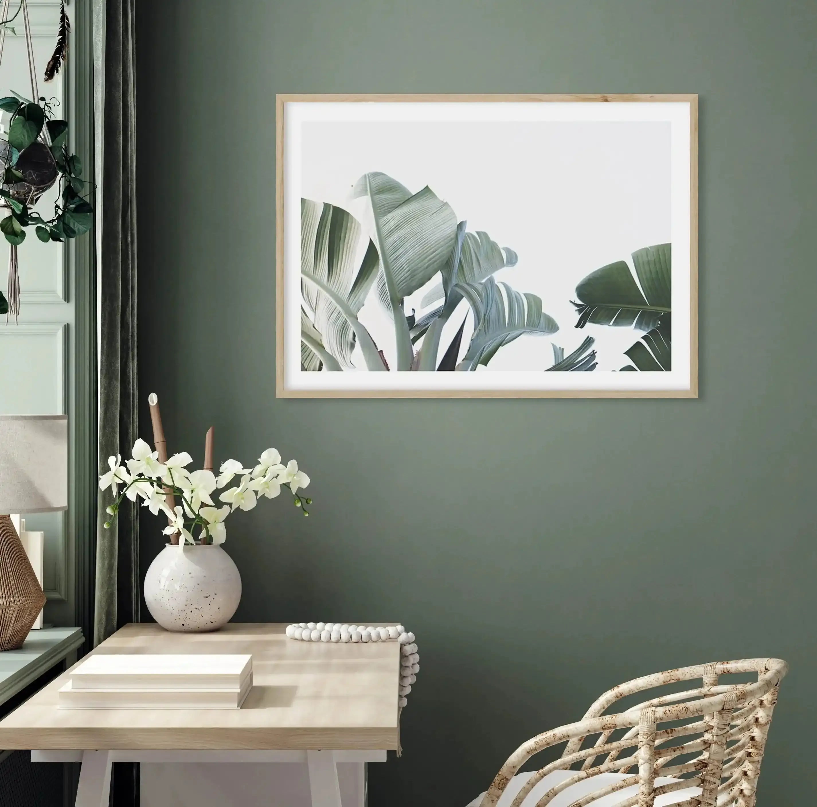 Banana Palm Leaves Art Print-PRINT-Olive et Oriel-Olive et Oriel-Buy-Australian-Art-Prints-Online-with-Olive-et-Oriel-Your-Artwork-Specialists-Austrailia-Decorate-With-Coastal-Photo-Wall-Art-Prints-From-Our-Beach-House-Artwork-Collection-Fine-Poster-and-Framed-Artwork