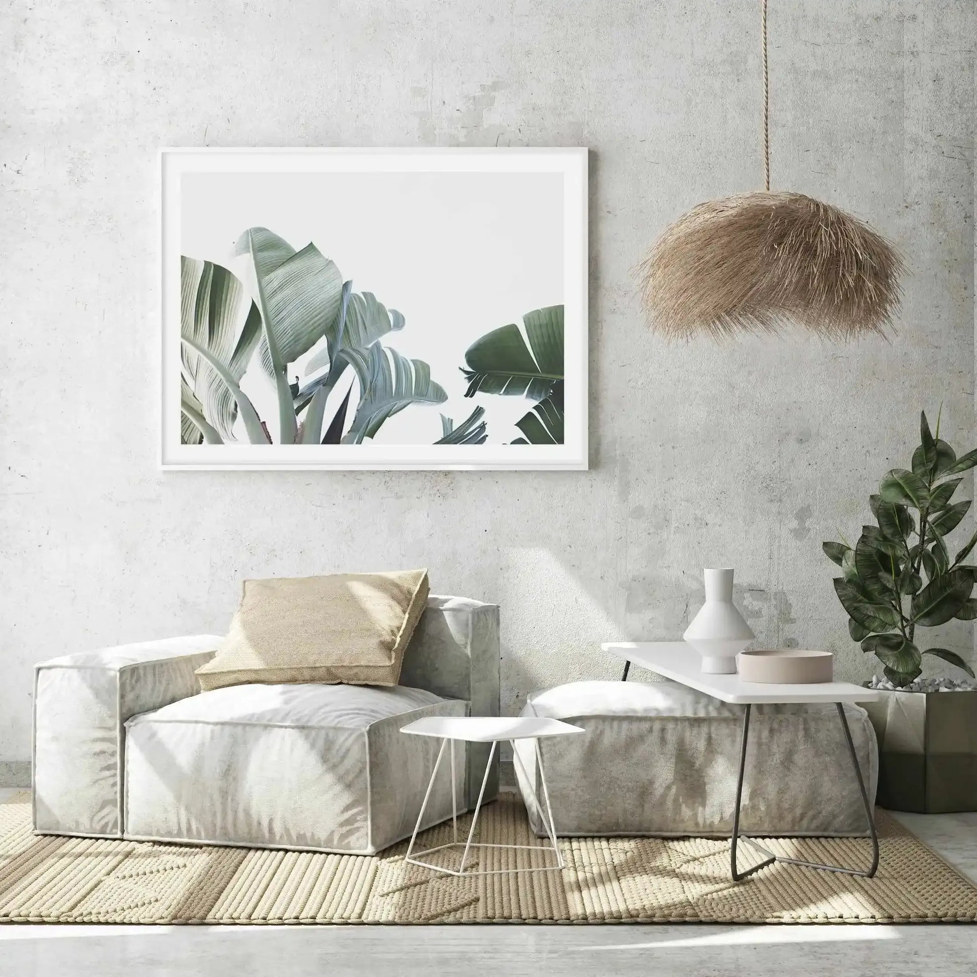 Banana Palm Leaves Art Print-PRINT-Olive et Oriel-Olive et Oriel-Buy-Australian-Art-Prints-Online-with-Olive-et-Oriel-Your-Artwork-Specialists-Austrailia-Decorate-With-Coastal-Photo-Wall-Art-Prints-From-Our-Beach-House-Artwork-Collection-Fine-Poster-and-Framed-Artwork